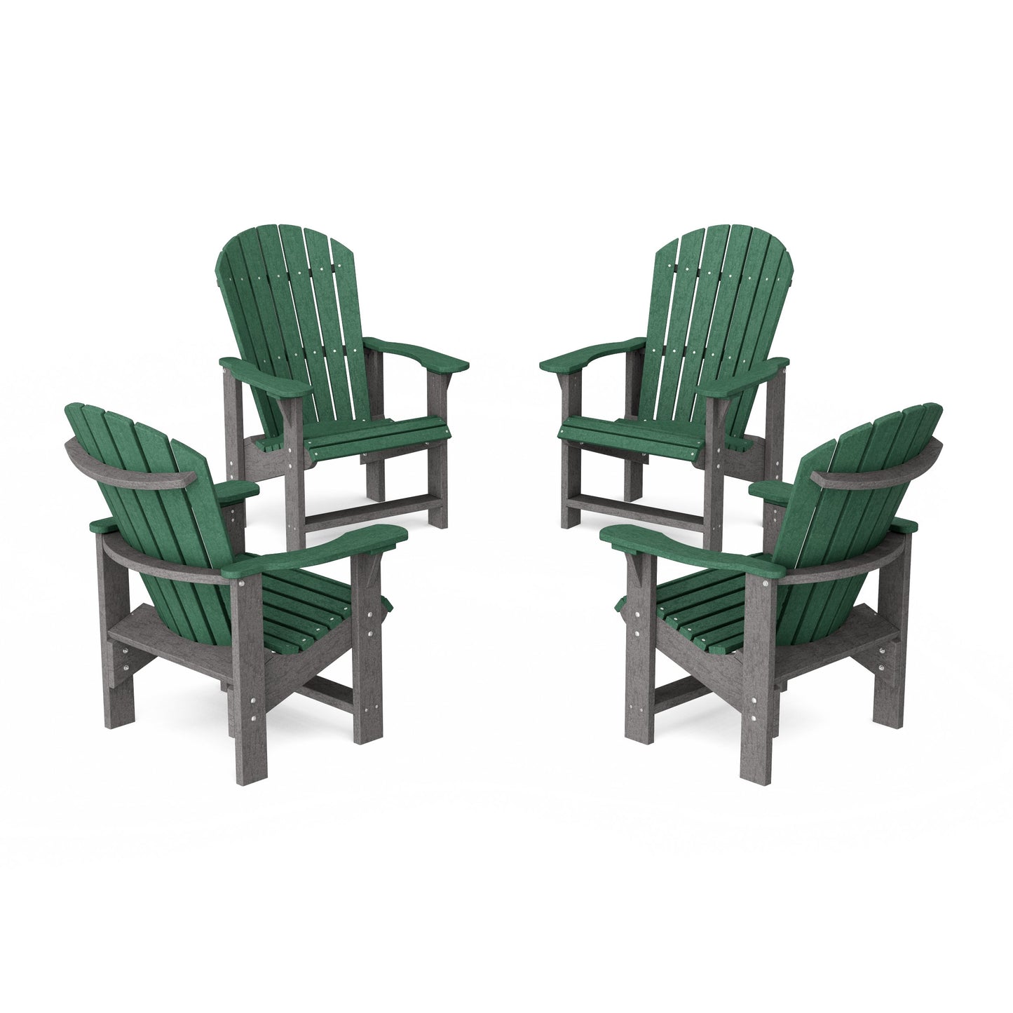 Heritage Upright Adirondack Chairs Set of 4
