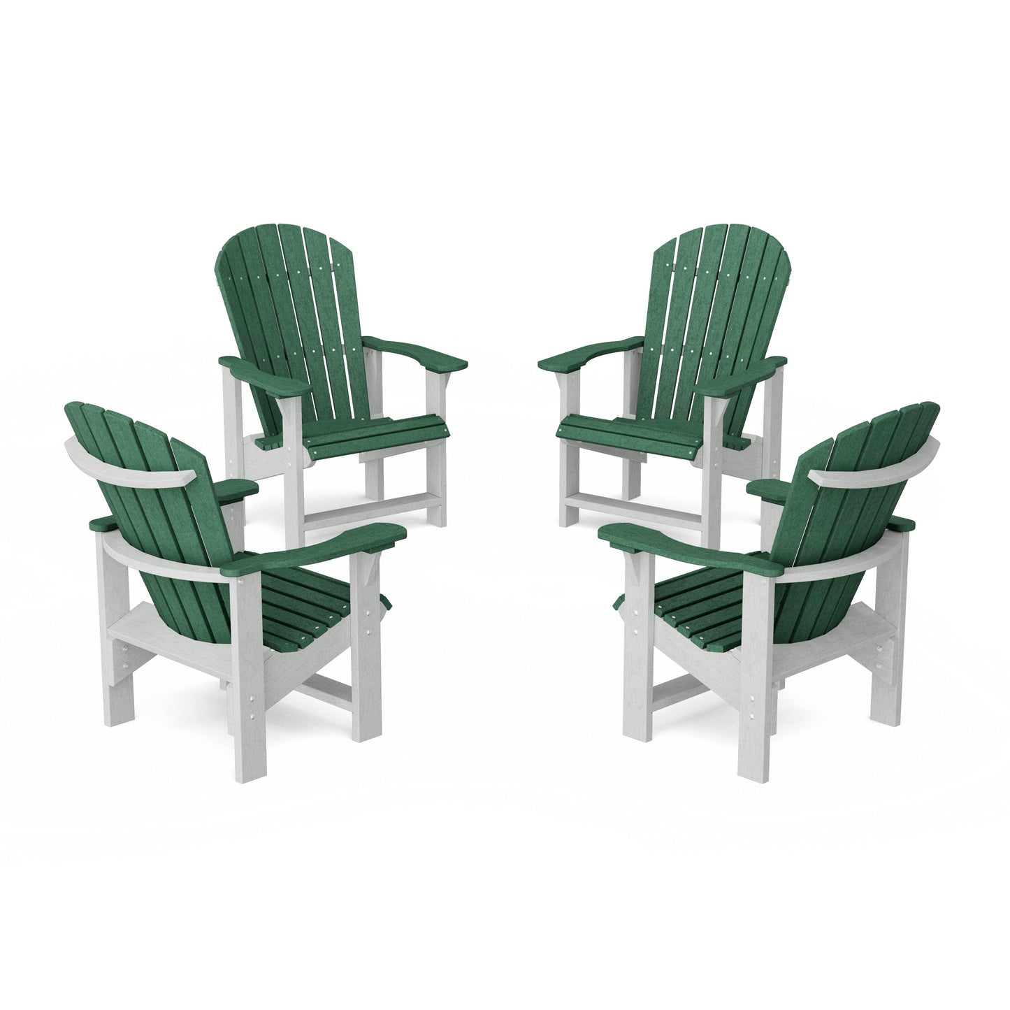 Heritage Upright Adirondack Chairs Set of 4