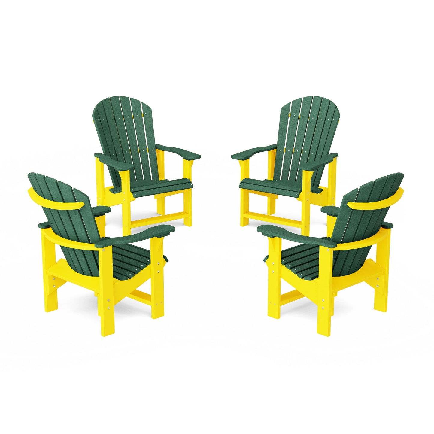 Heritage Upright Adirondack Chairs Set of 4