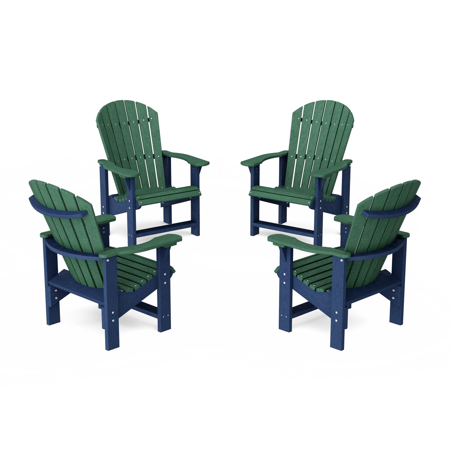 Heritage Upright Adirondack Chairs Set of 4