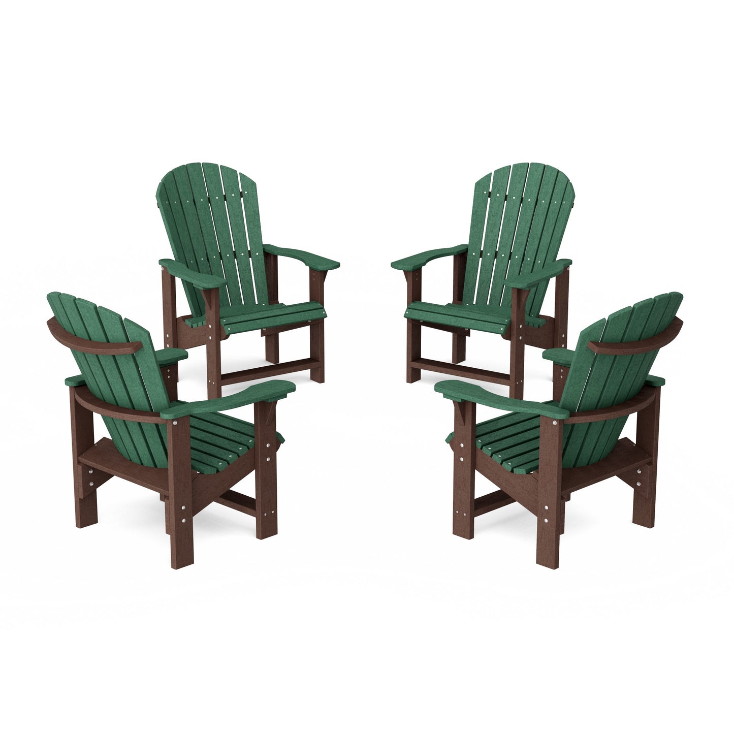 Heritage Upright Adirondack Chairs Set of 4