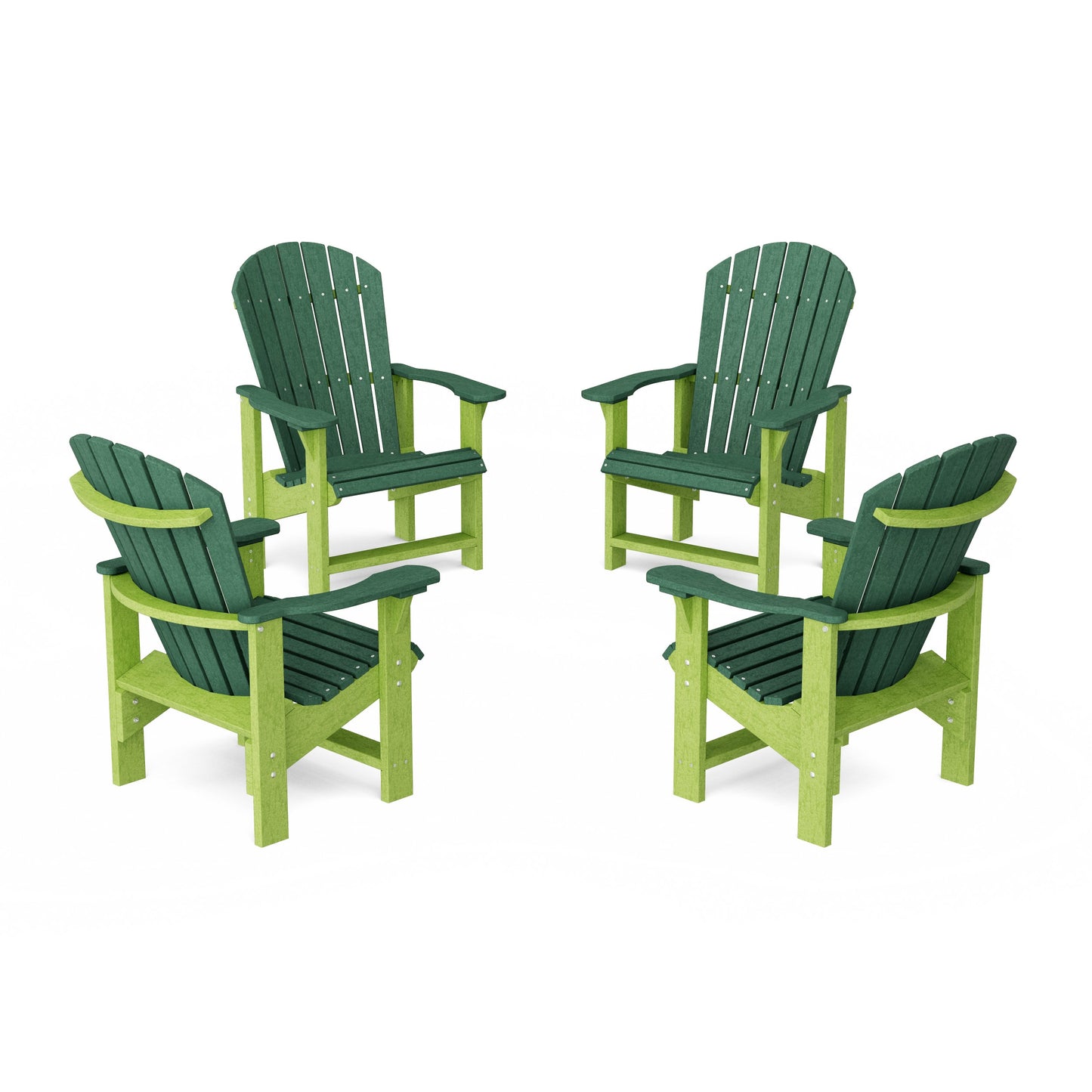 Heritage Upright Adirondack Chairs Set of 4