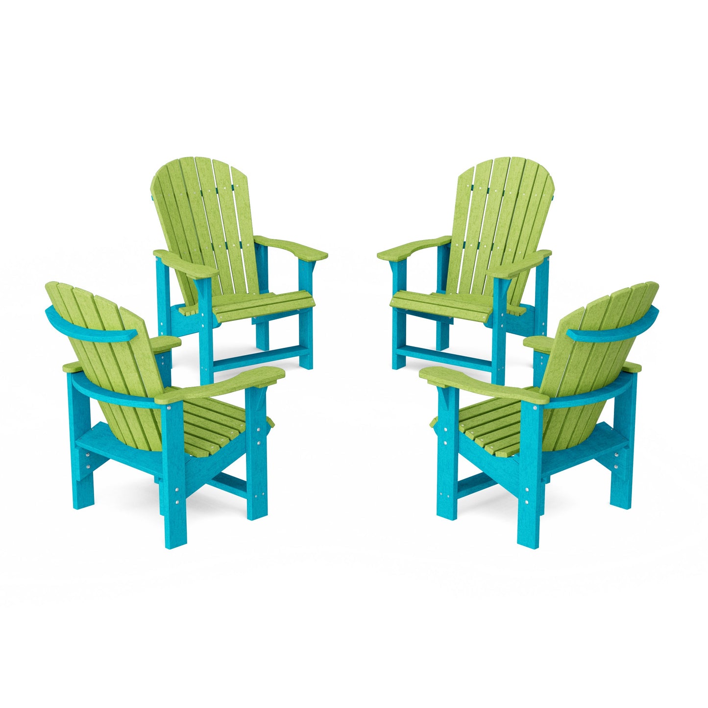 Heritage Upright Adirondack Chairs Set of 4