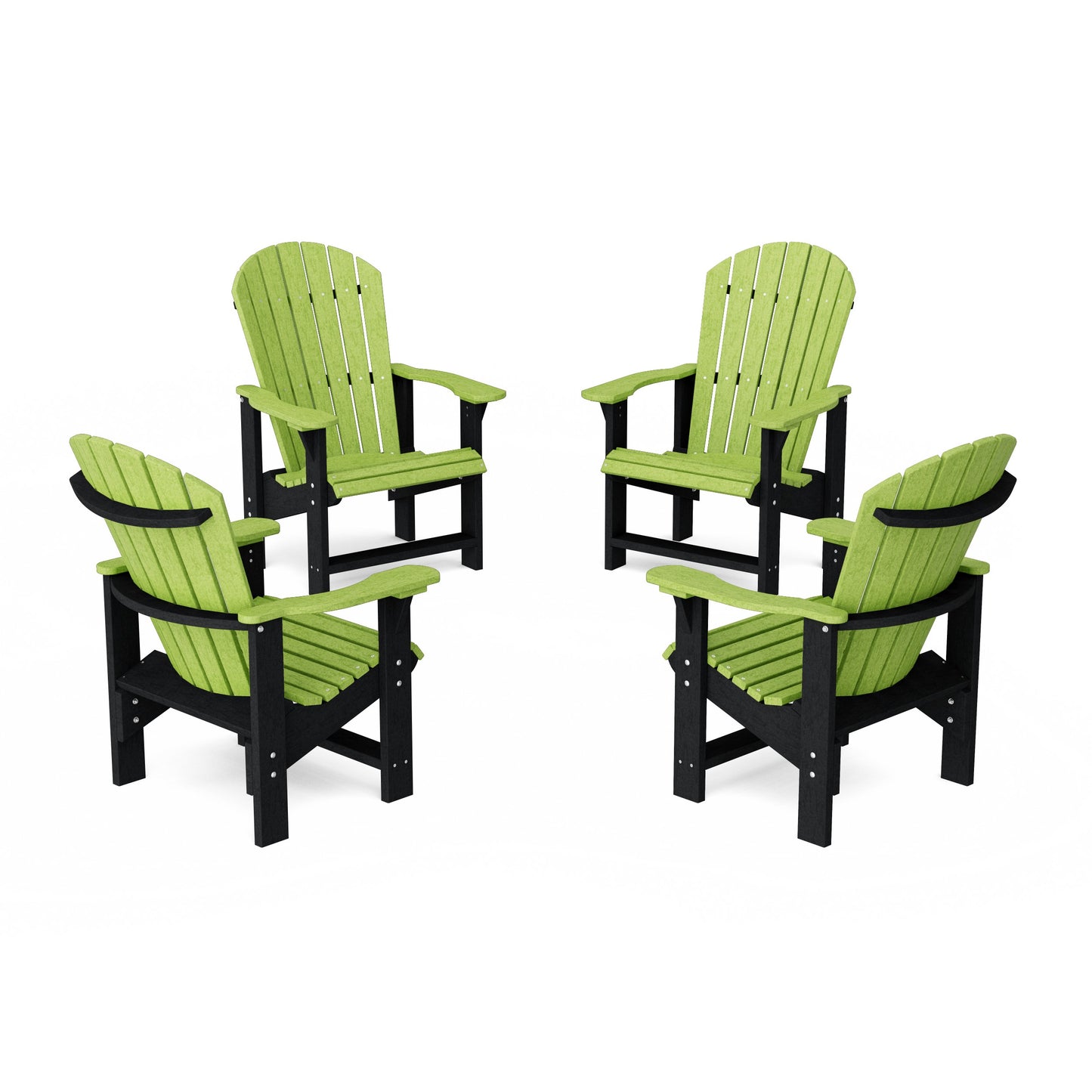 Heritage Upright Adirondack Chairs Set of 4