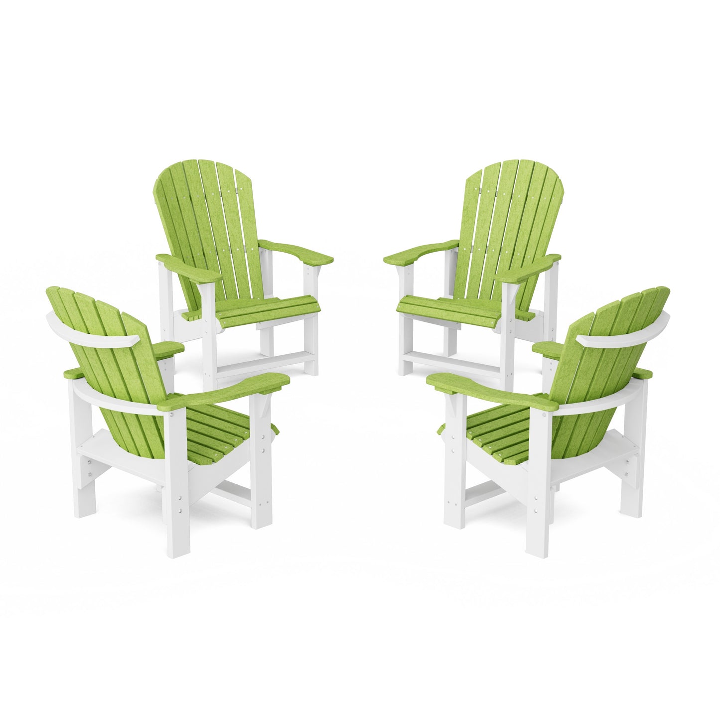 Heritage Upright Adirondack Chairs Set of 4