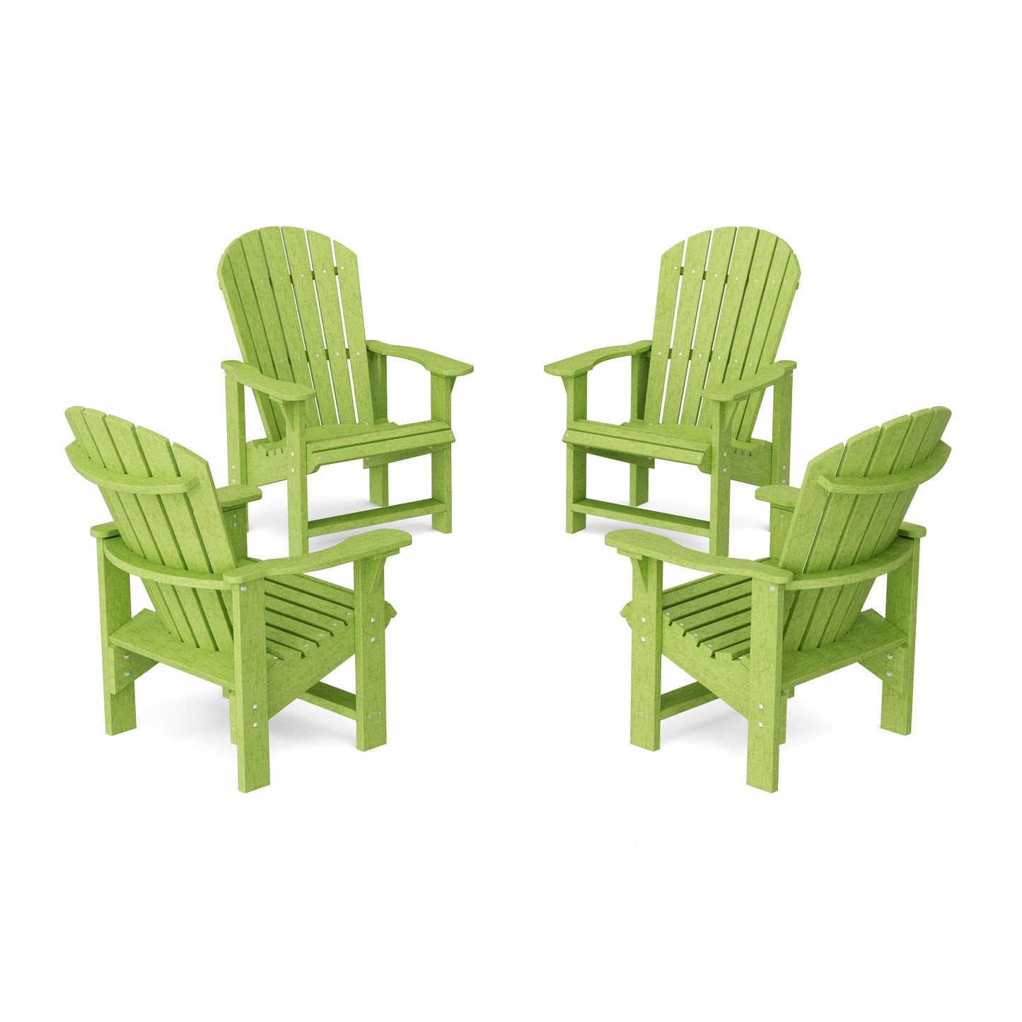 Heritage Upright Adirondack Chairs Set of 4