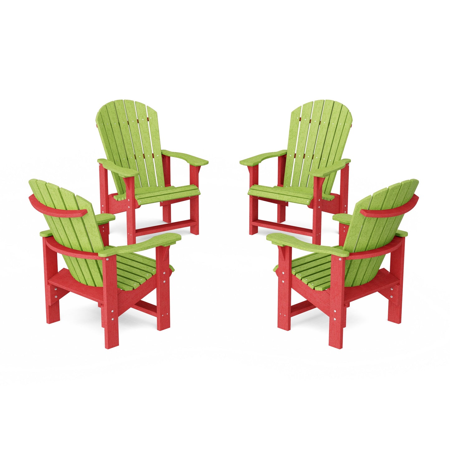 Heritage Upright Adirondack Chairs Set of 4