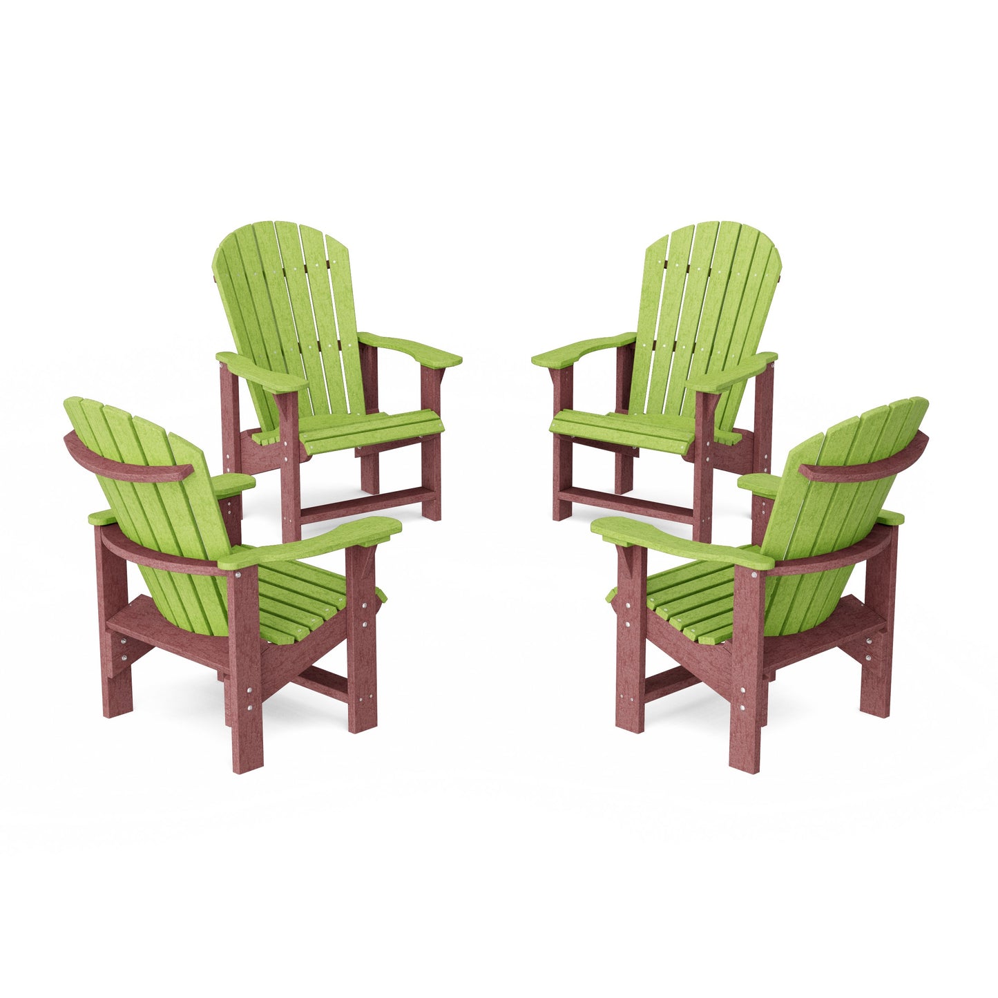 Heritage Upright Adirondack Chairs Set of 4