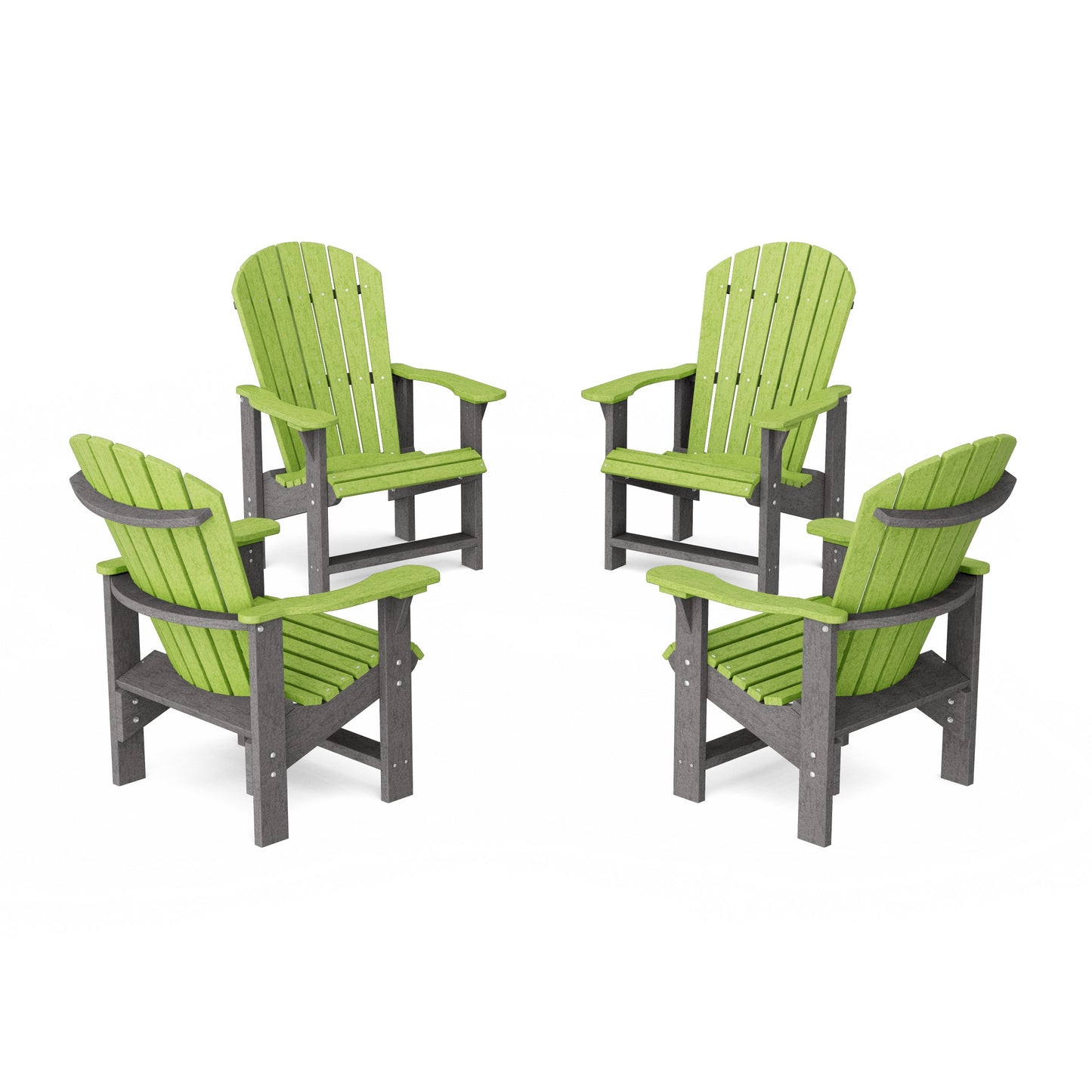Heritage Upright Adirondack Chairs Set of 4