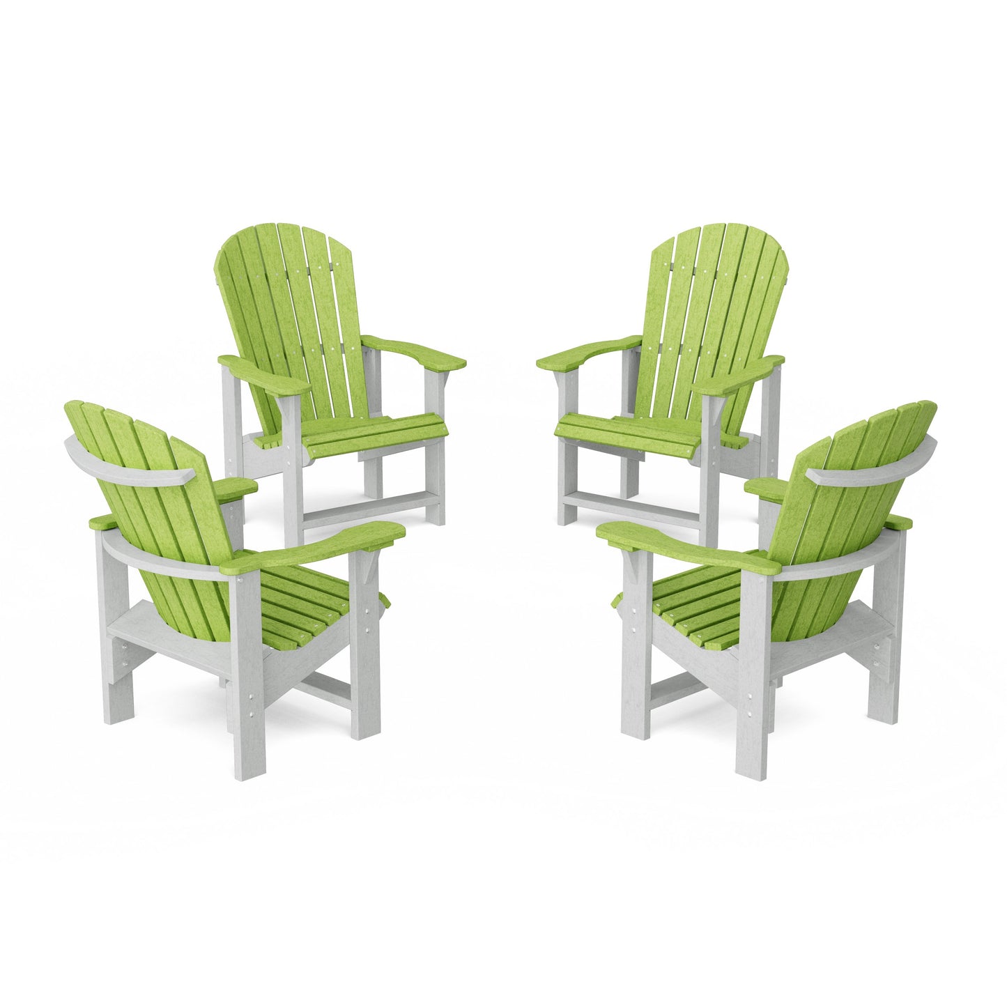 Heritage Upright Adirondack Chairs Set of 4