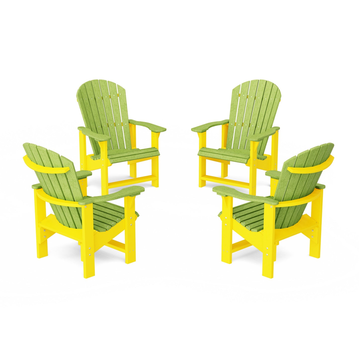 Heritage Upright Adirondack Chairs Set of 4