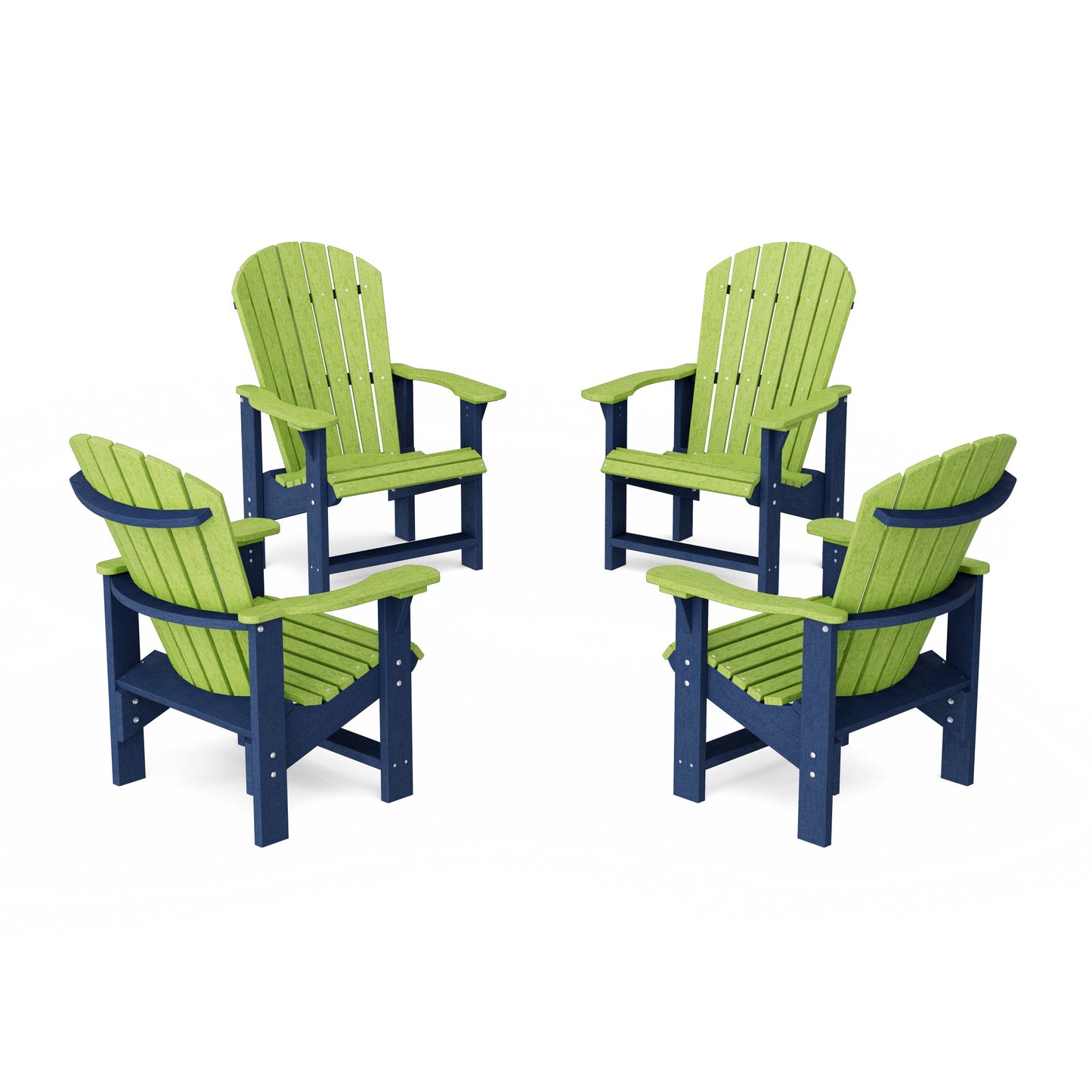 Heritage Upright Adirondack Chairs Set of 4