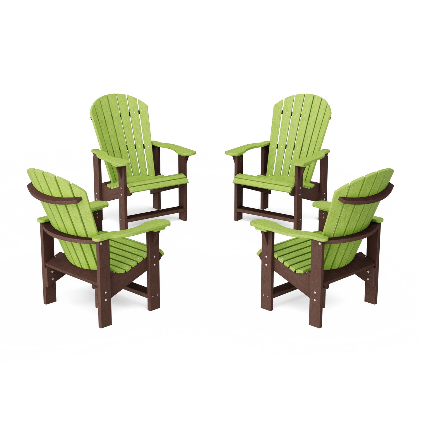 Heritage Upright Adirondack Chairs Set of 4