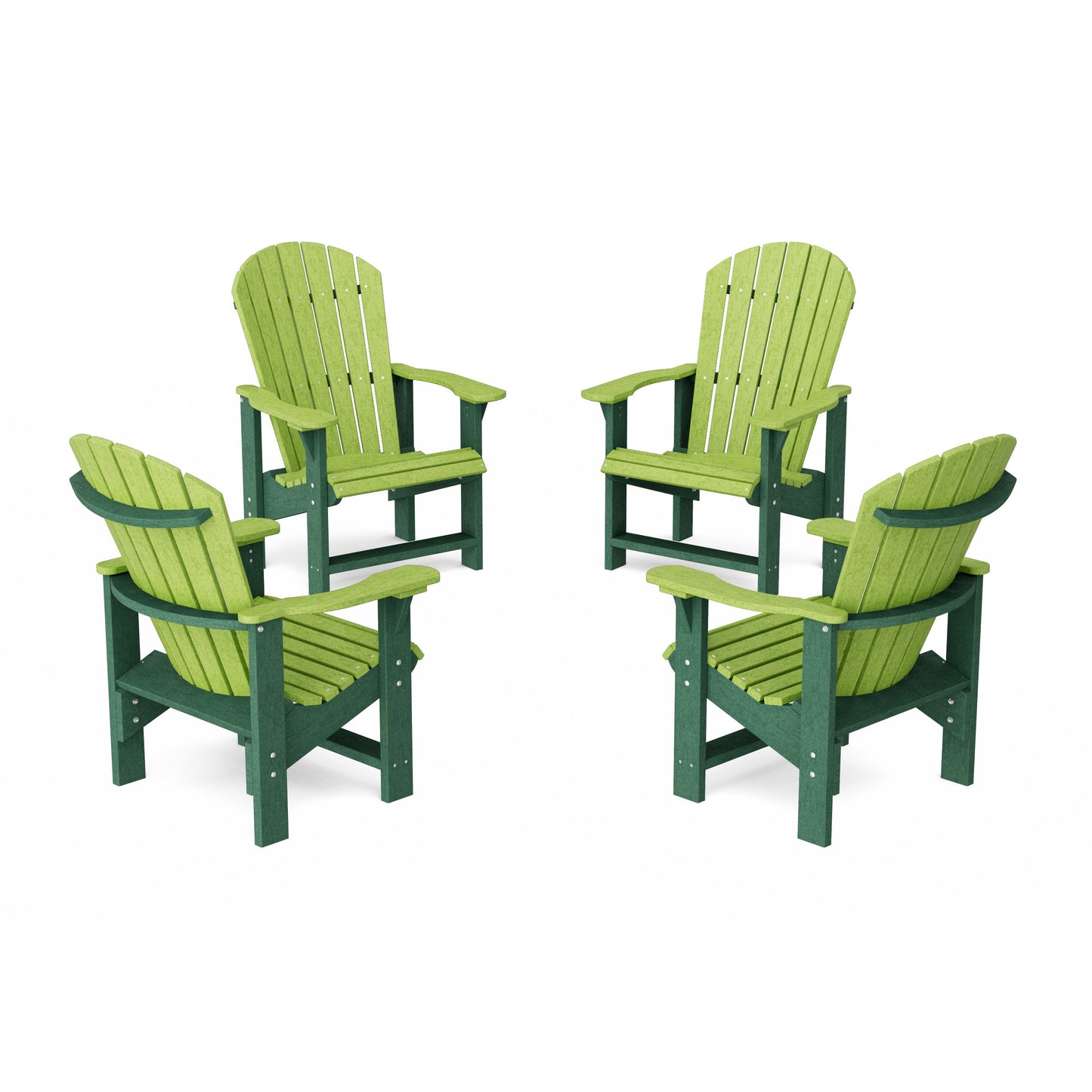 Heritage Upright Adirondack Chairs Set of 4