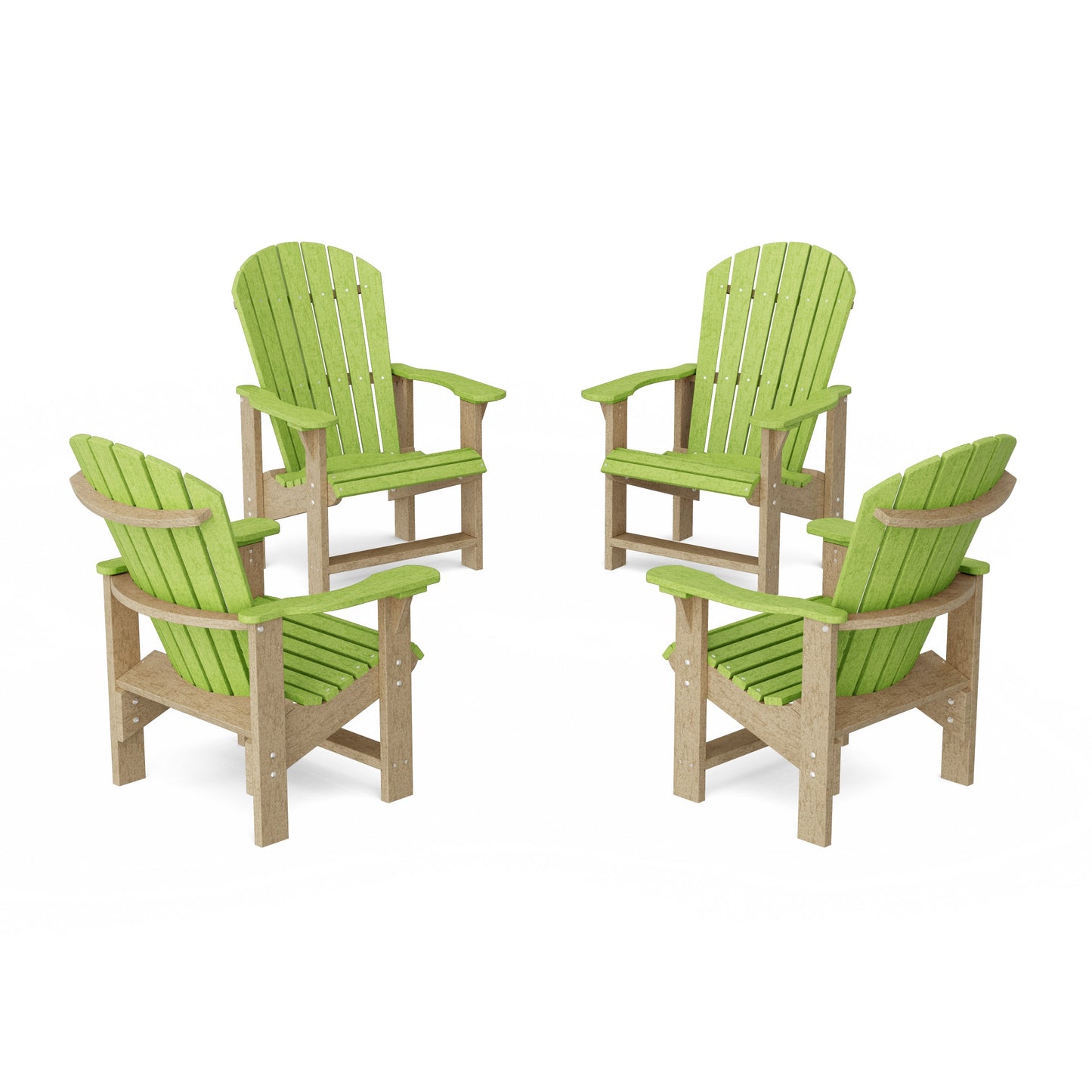 Heritage Upright Adirondack Chairs Set of 4