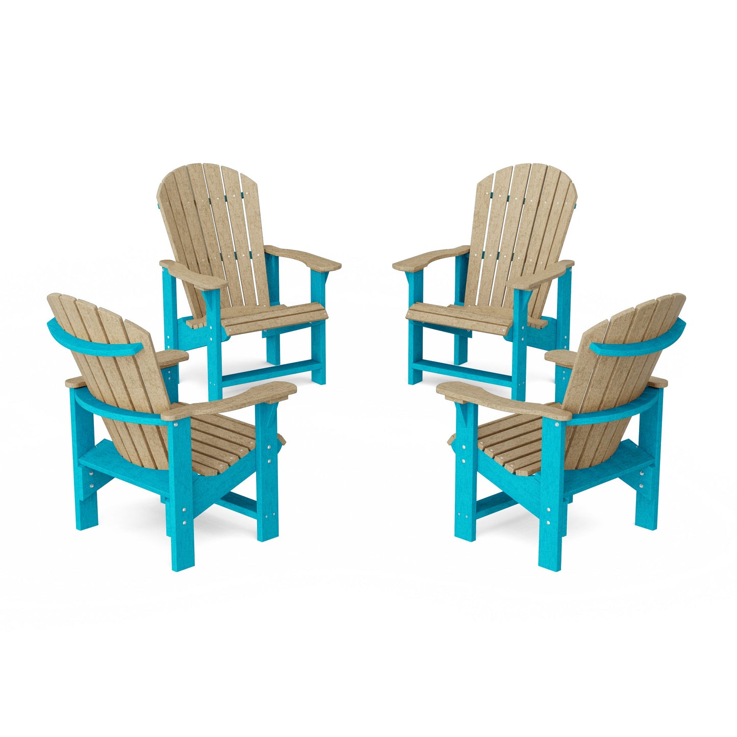 Heritage Upright Adirondack Chairs Set of 4