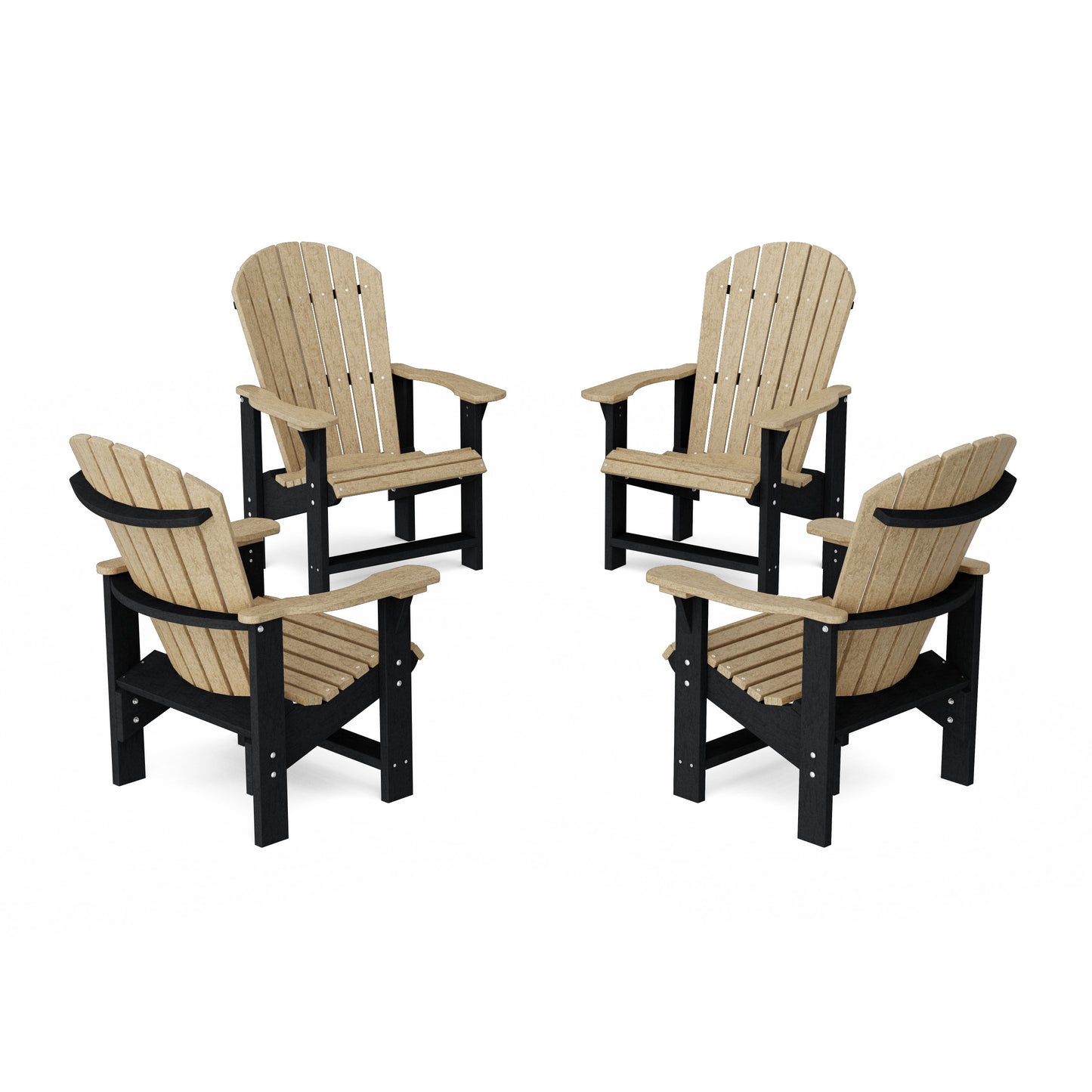 Heritage Upright Adirondack Chairs Set of 4