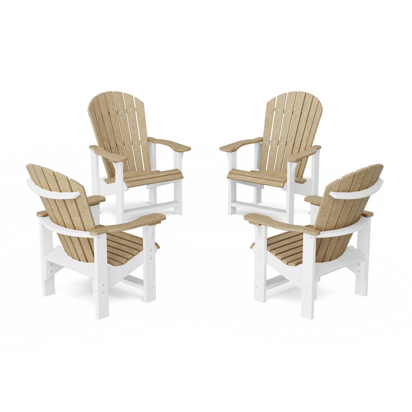 Heritage Upright Adirondack Chairs Set of 4