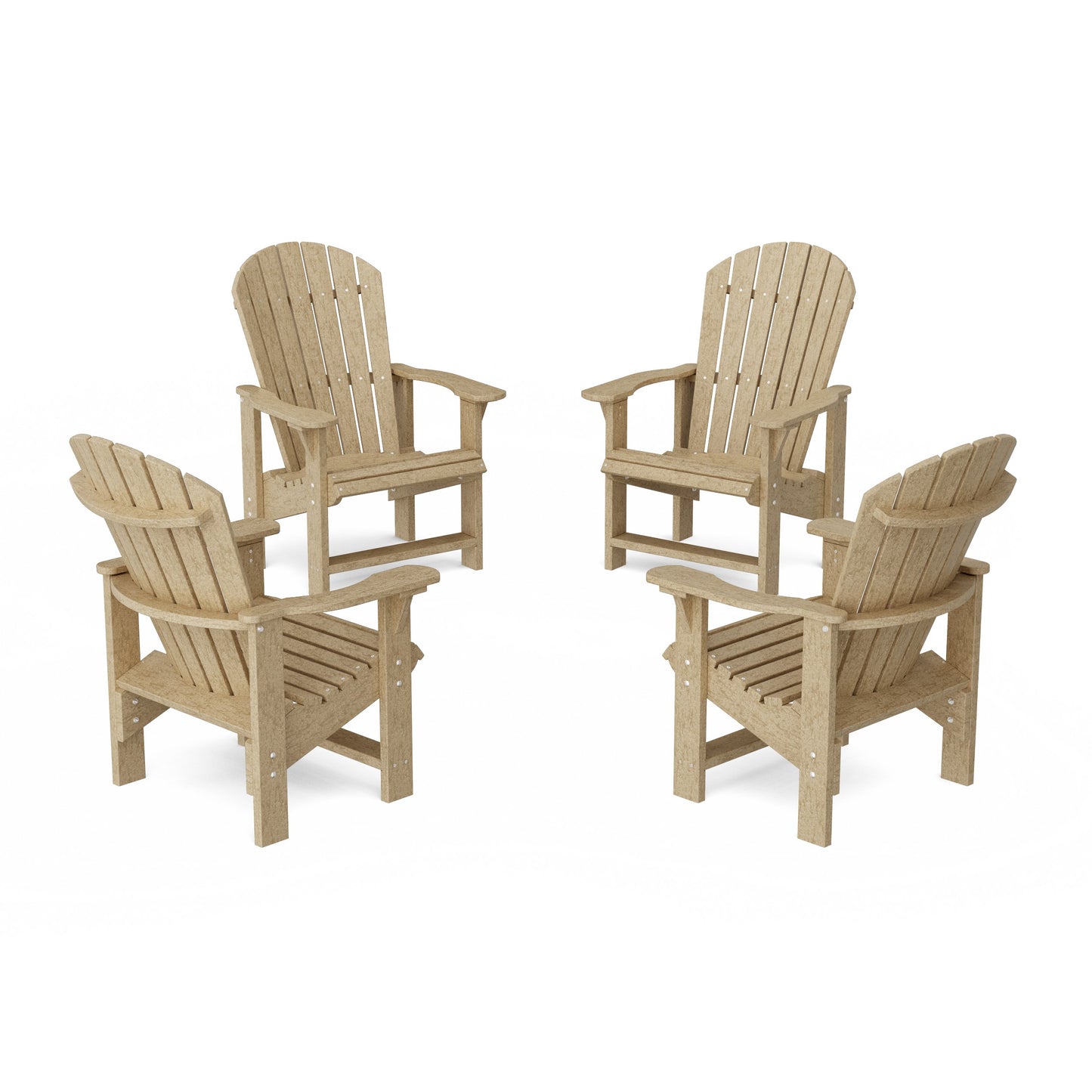 Heritage Upright Adirondack Chairs Set of 4