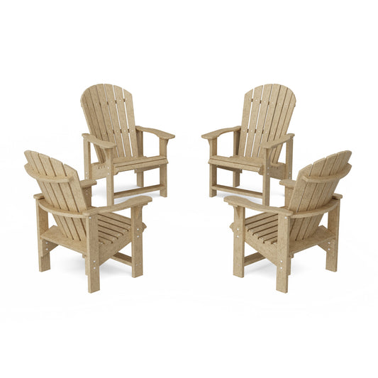 Heritage Upright Adirondack Chairs Set of 4