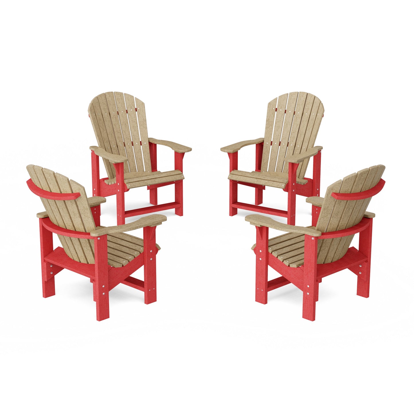 Heritage Upright Adirondack Chairs Set of 4