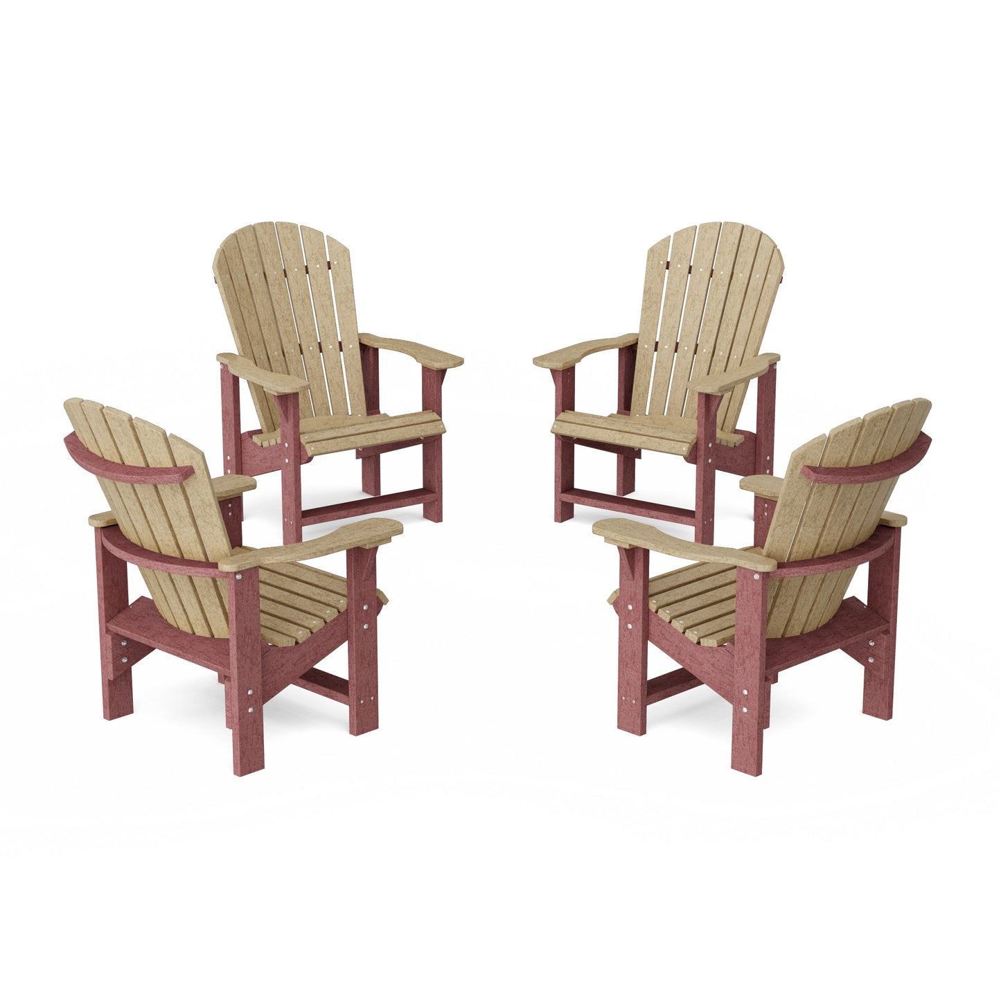 Heritage Upright Adirondack Chairs Set of 4