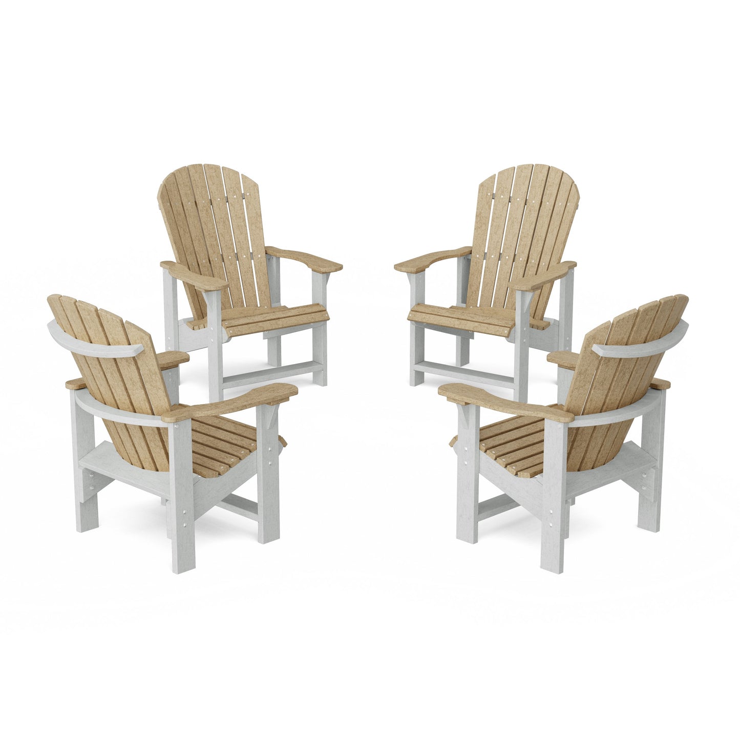 Heritage Upright Adirondack Chairs Set of 4
