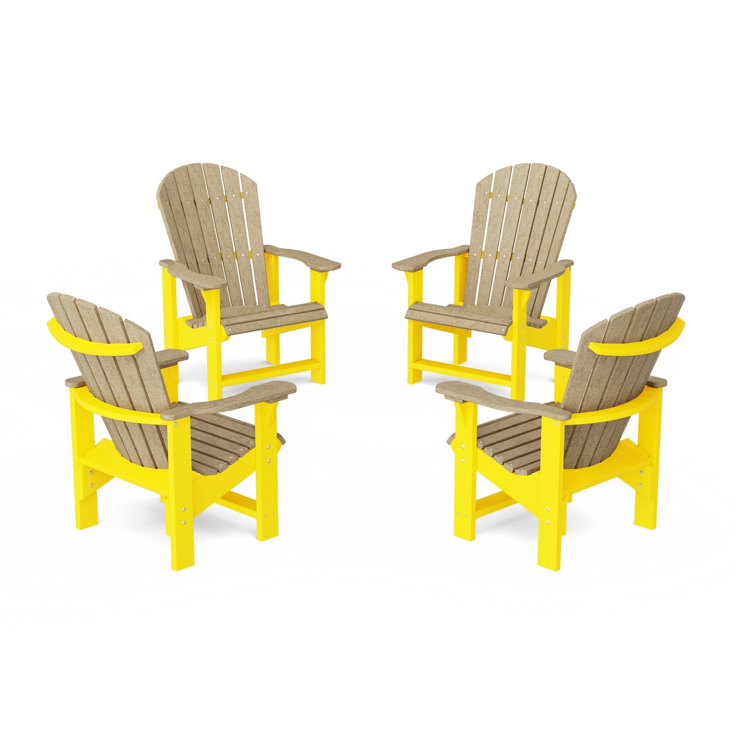 Heritage Upright Adirondack Chairs Set of 4