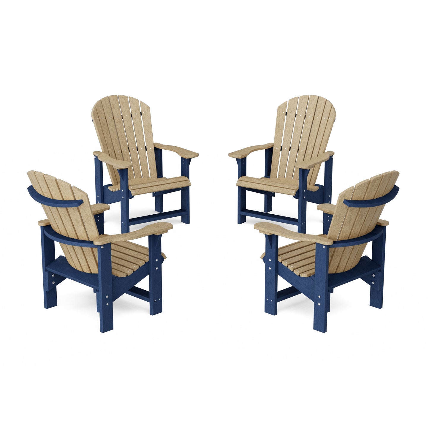 Heritage Upright Adirondack Chairs Set of 4