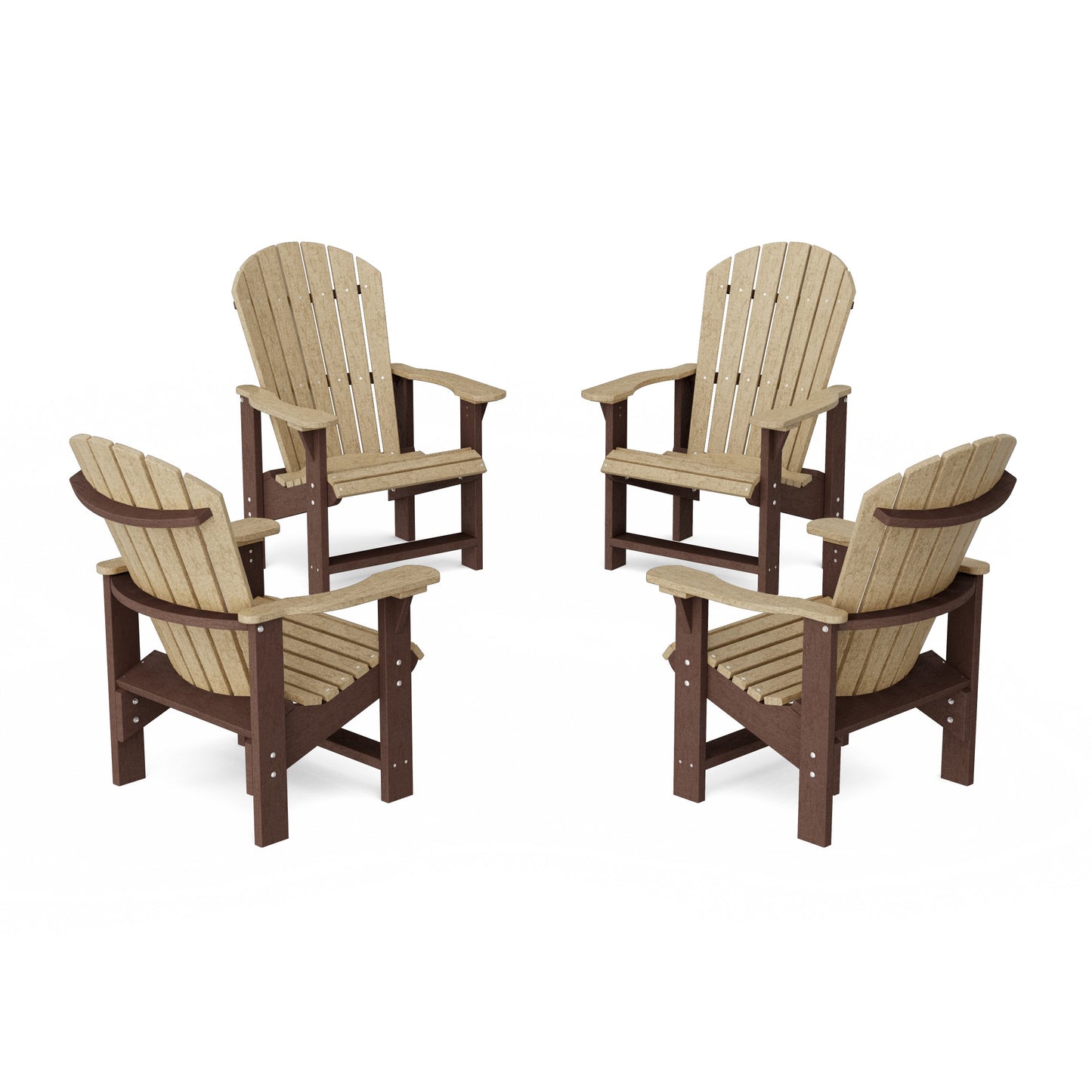 Heritage Upright Adirondack Chairs Set of 4