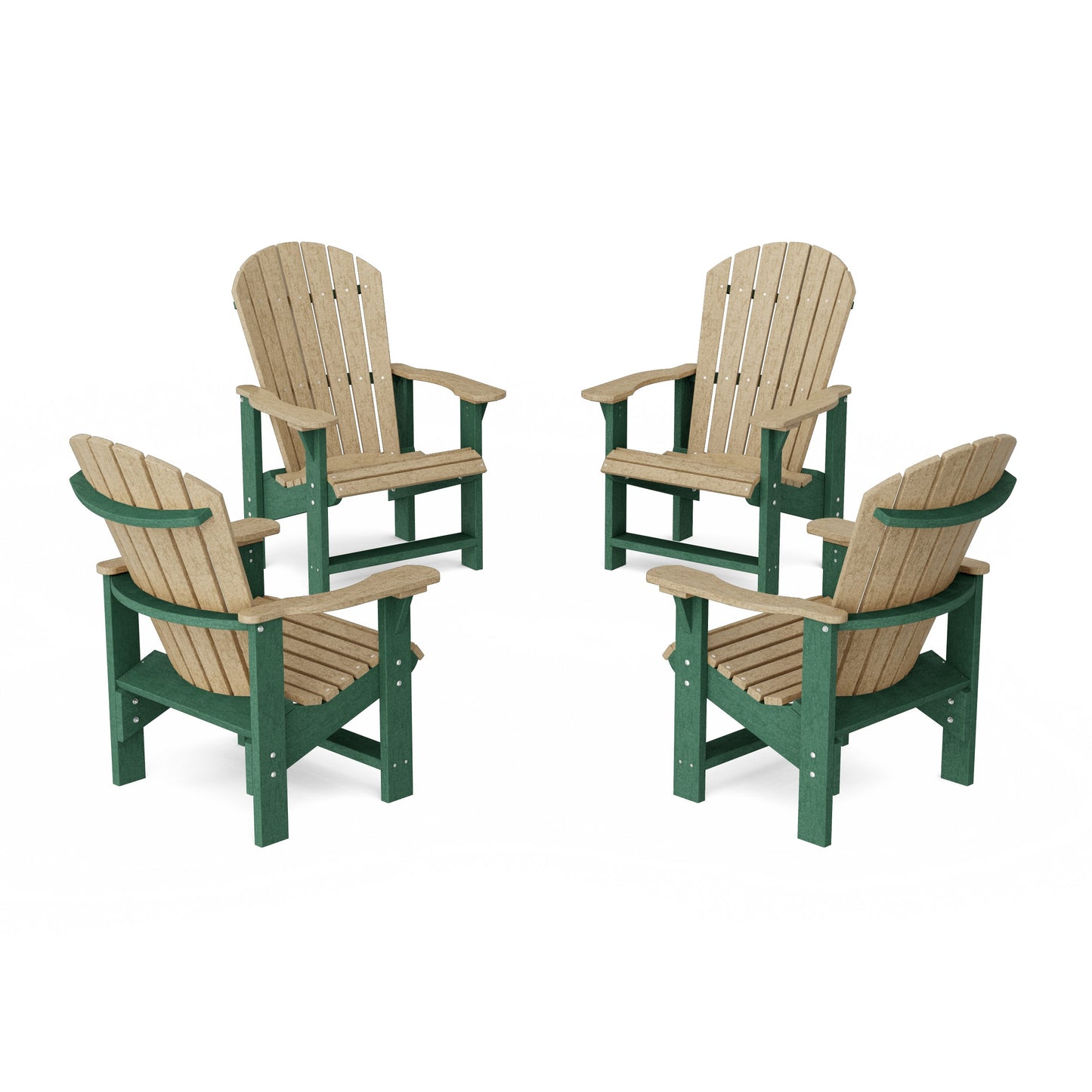 Heritage Upright Adirondack Chairs Set of 4