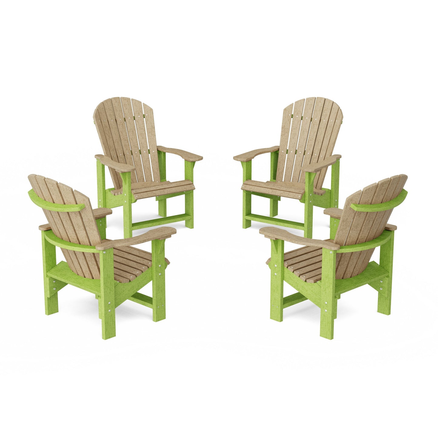 Heritage Upright Adirondack Chairs Set of 4