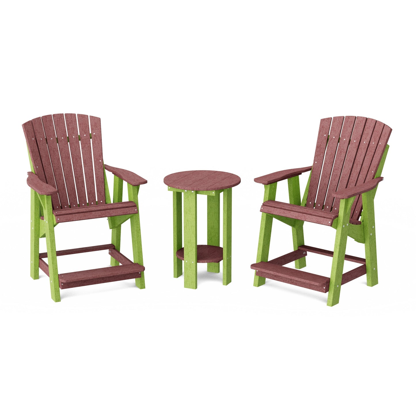 Heritage Tall Adirondack Chairs with Table