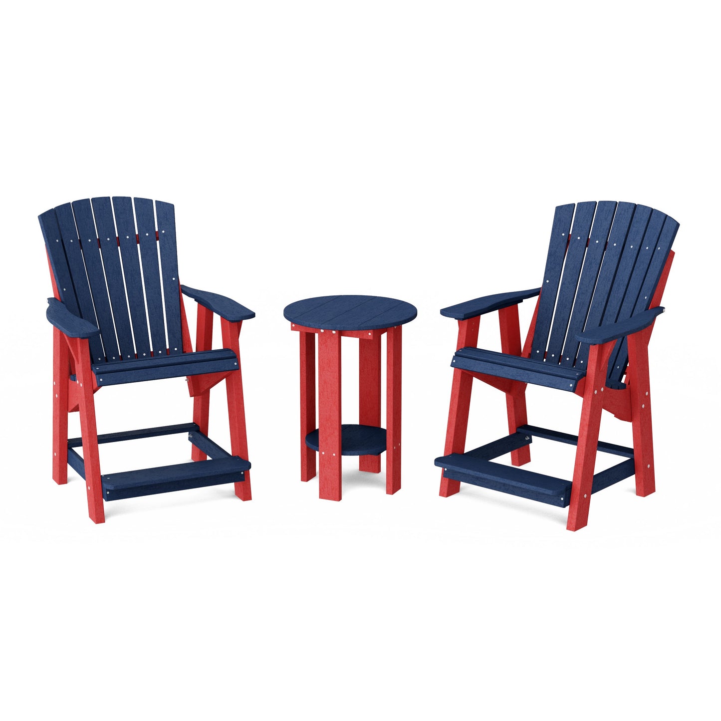 Heritage Tall Adirondack Chairs with Table