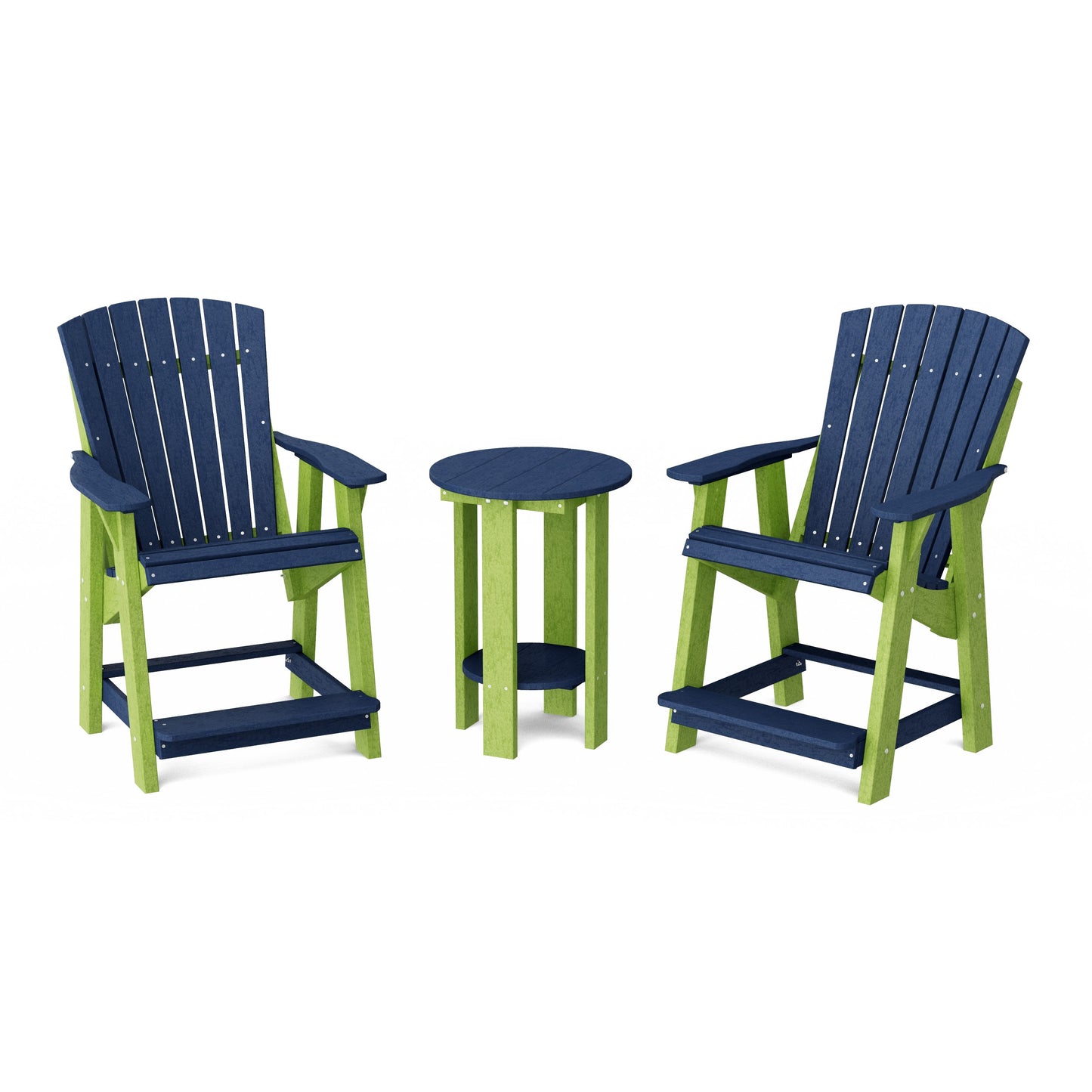 Heritage Tall Adirondack Chairs with Table