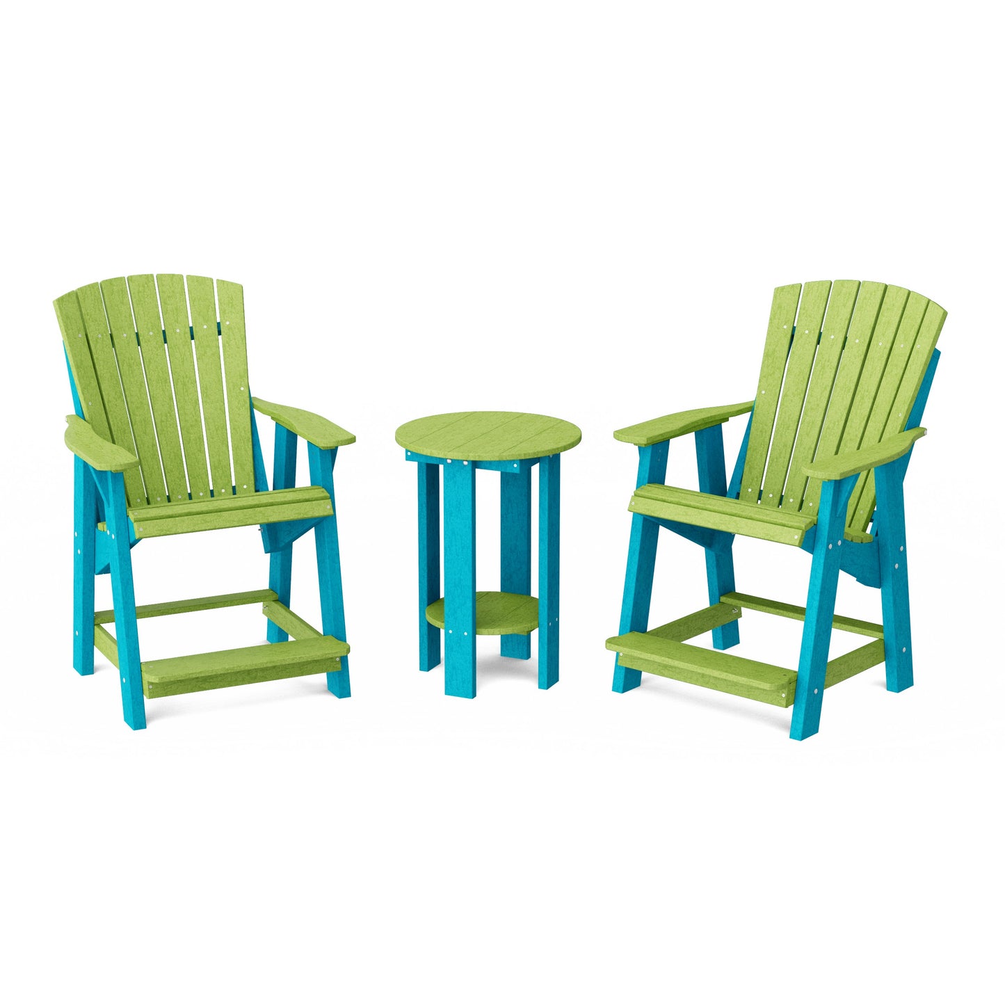 Heritage Tall Adirondack Chairs with Table