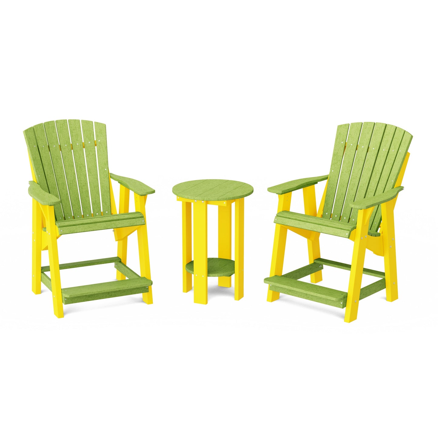 Heritage Tall Adirondack Chairs with Table