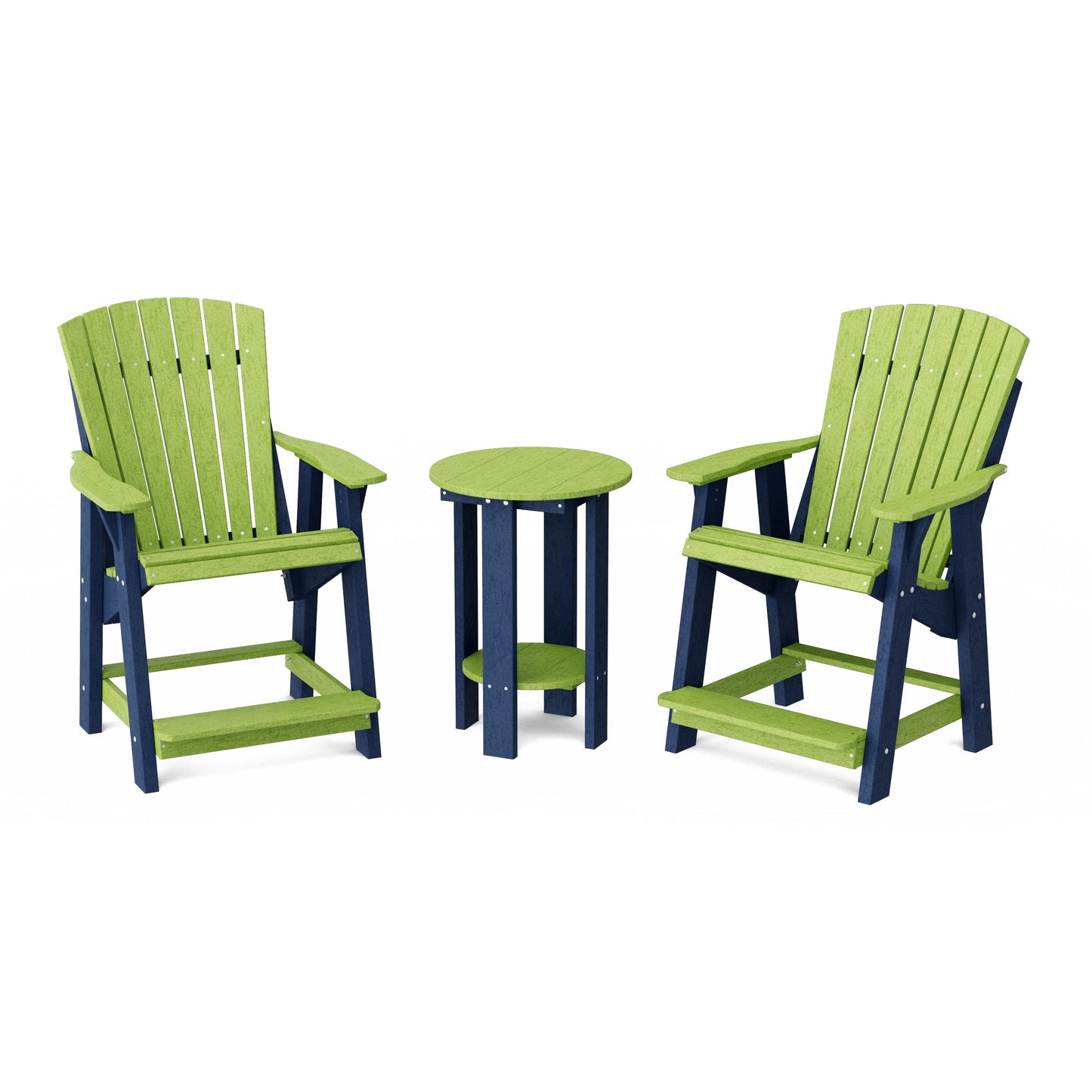 Heritage Tall Adirondack Chairs with Table