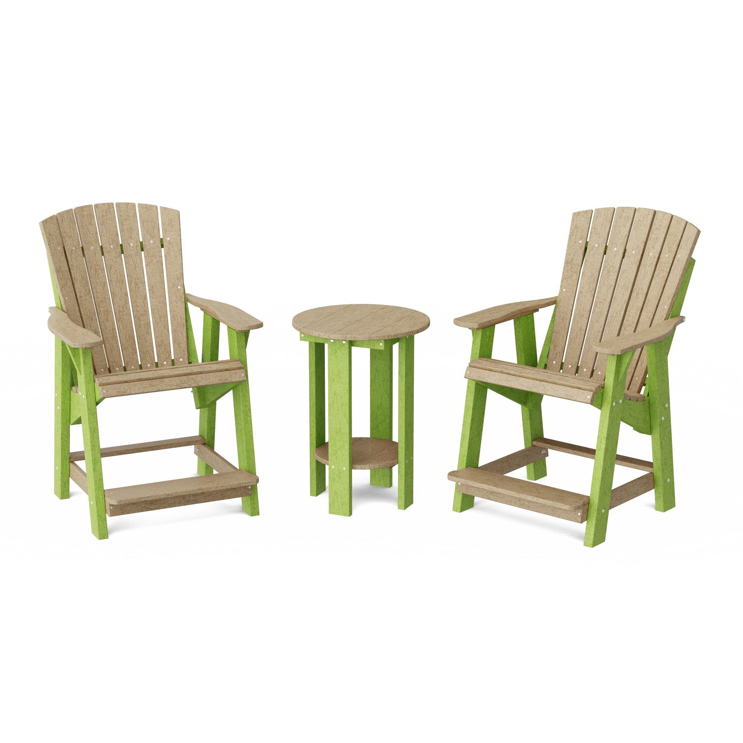 Heritage Tall Adirondack Chairs with Table