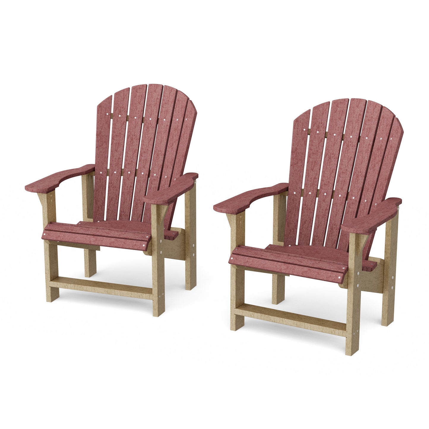 Heritage Upright Adirondack Chairs Set of 2