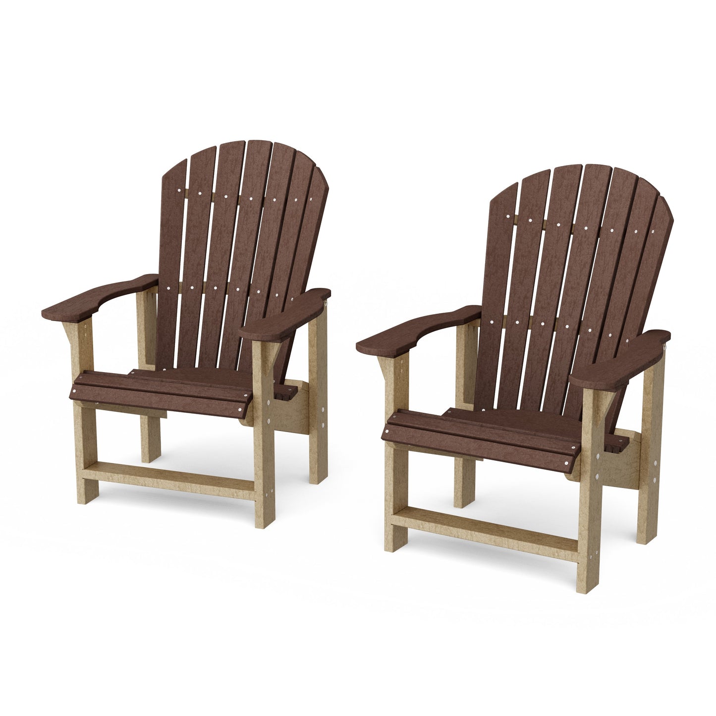 Heritage Upright Adirondack Chairs Set of 2