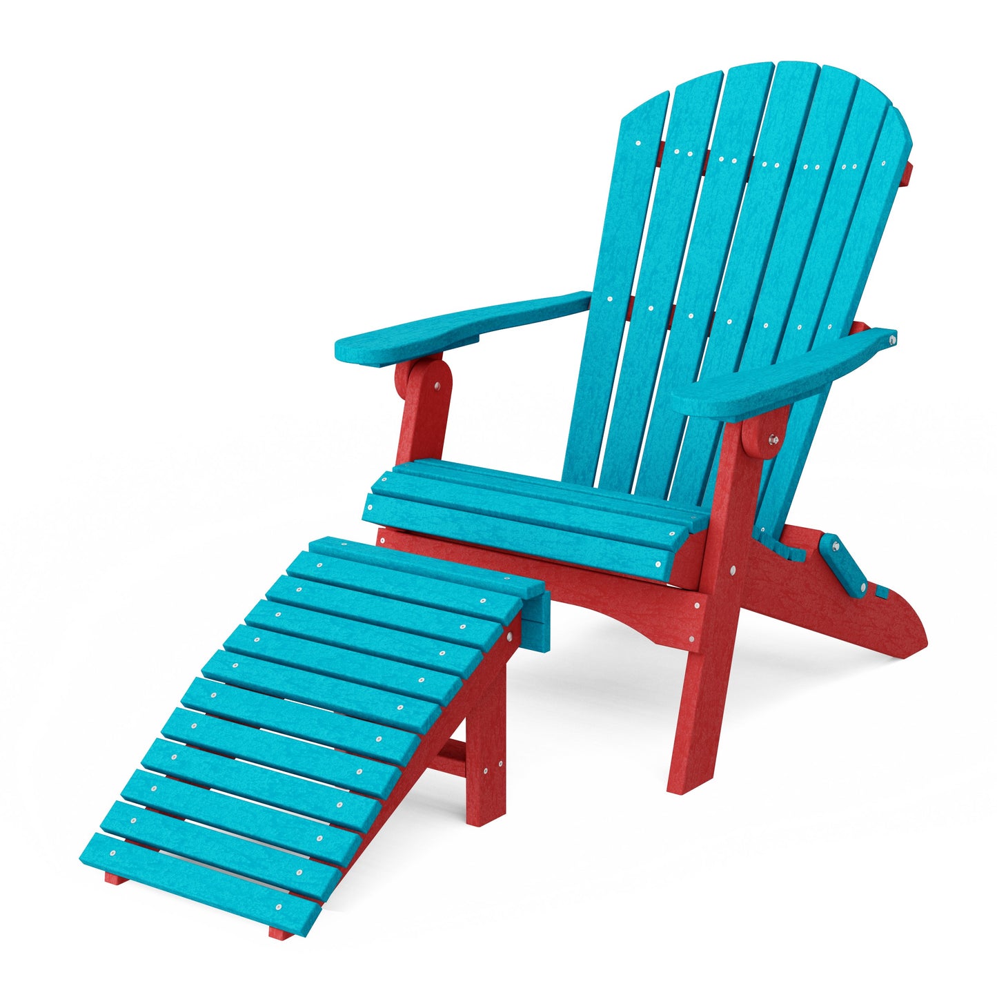 Heritage Folding Adirondack Chair with Ottoman