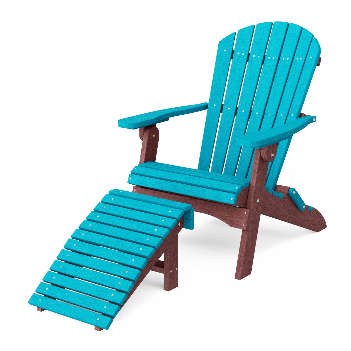 Heritage Folding Adirondack Chair with Ottoman