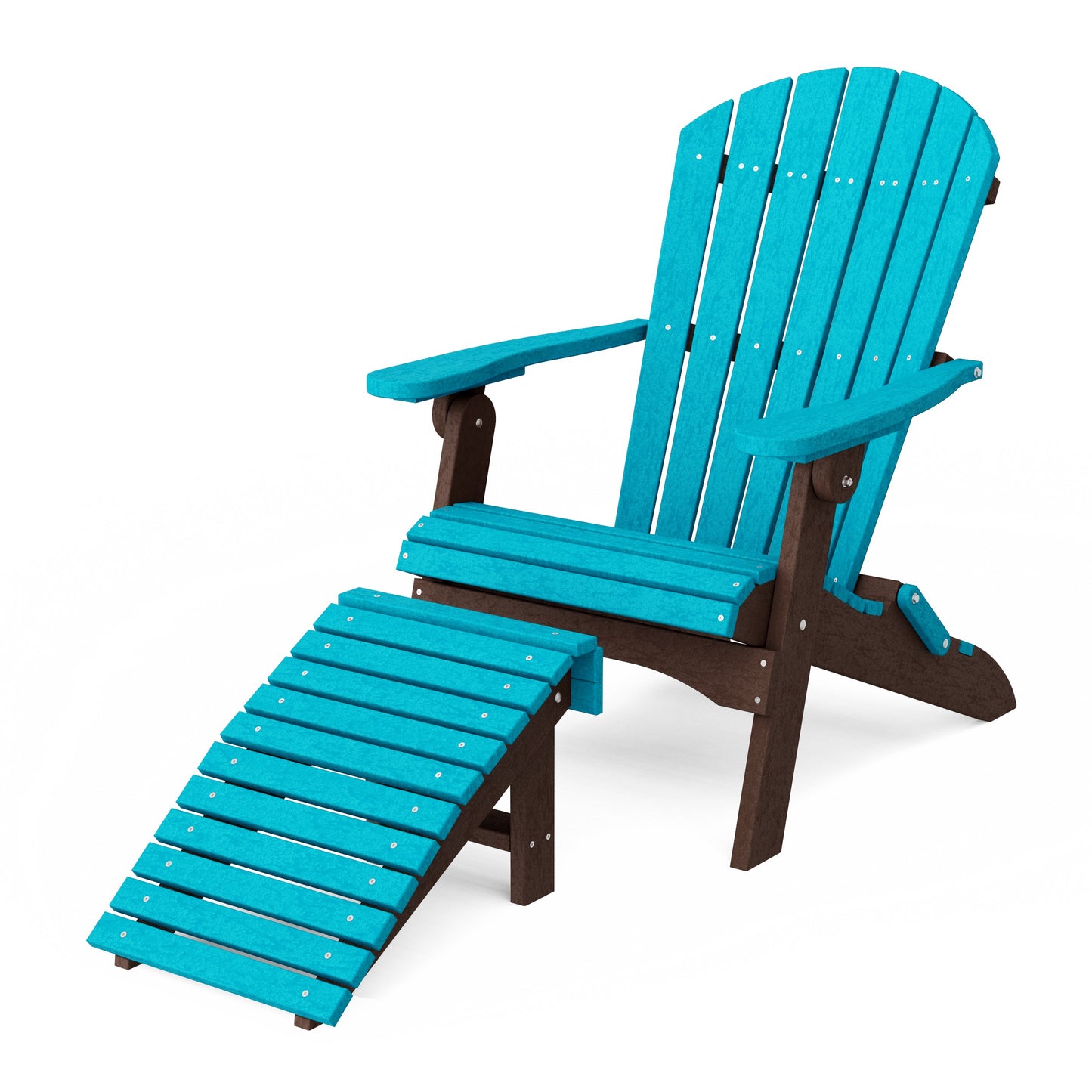 Heritage Folding Adirondack Chair with Ottoman
