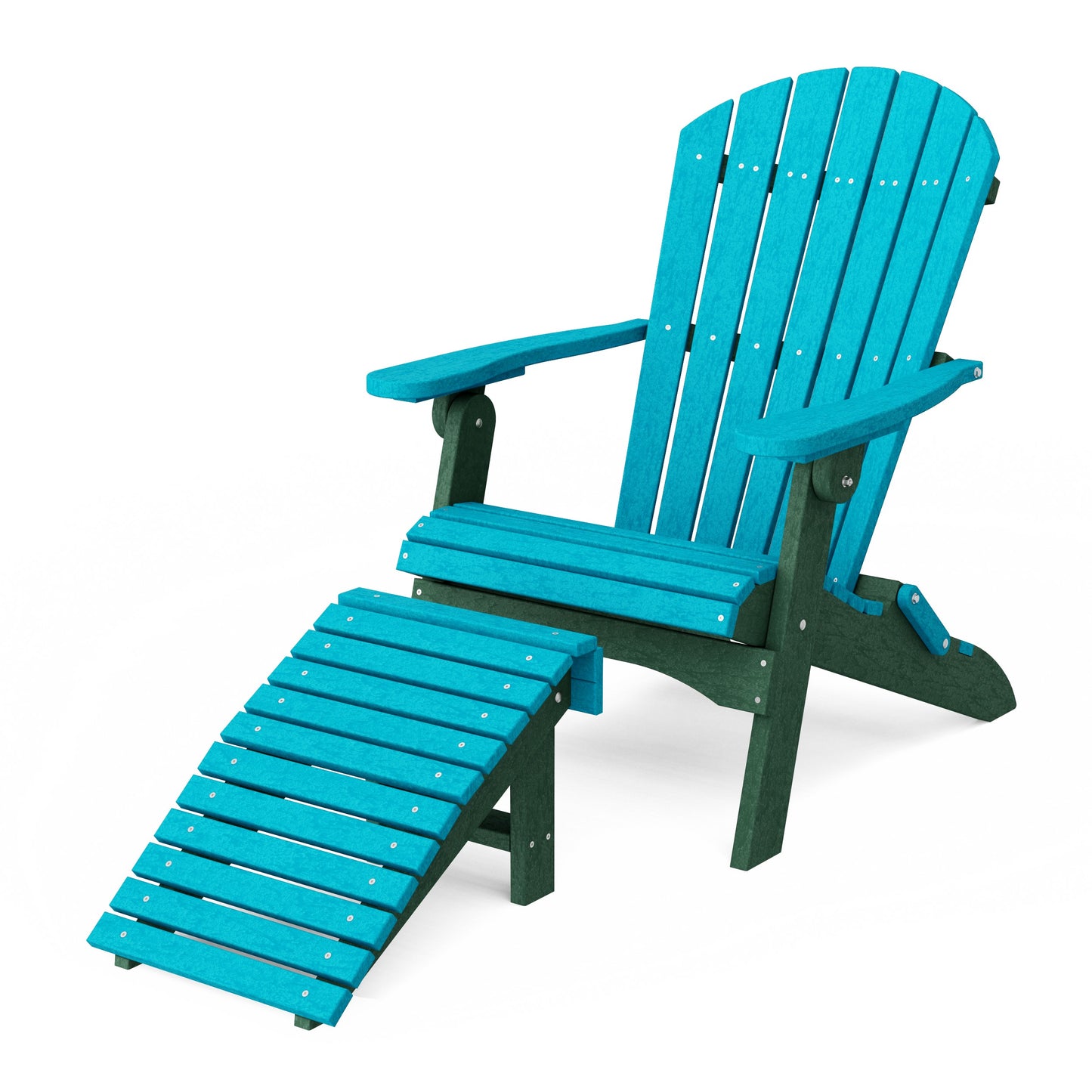 Heritage Folding Adirondack Chair with Ottoman