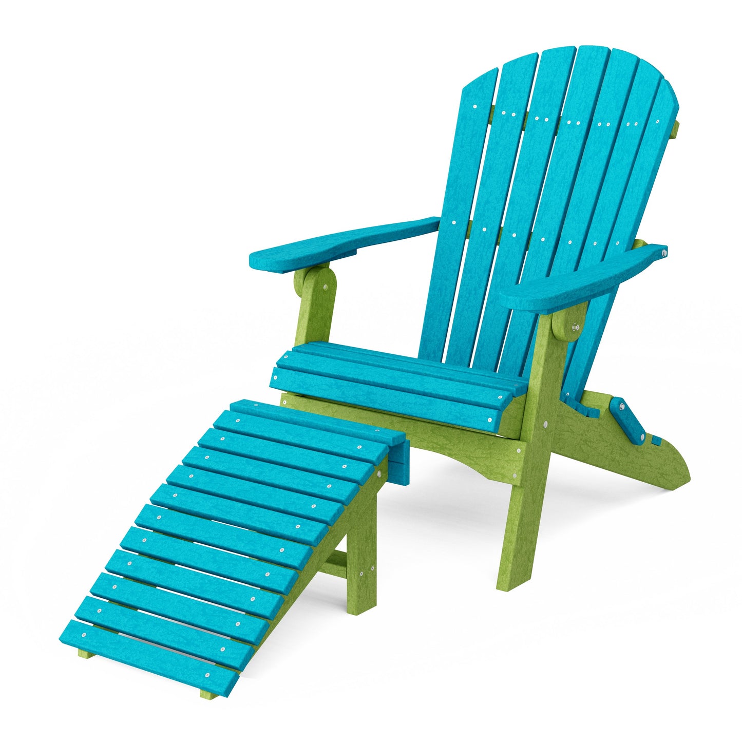 Heritage Folding Adirondack Chair with Ottoman