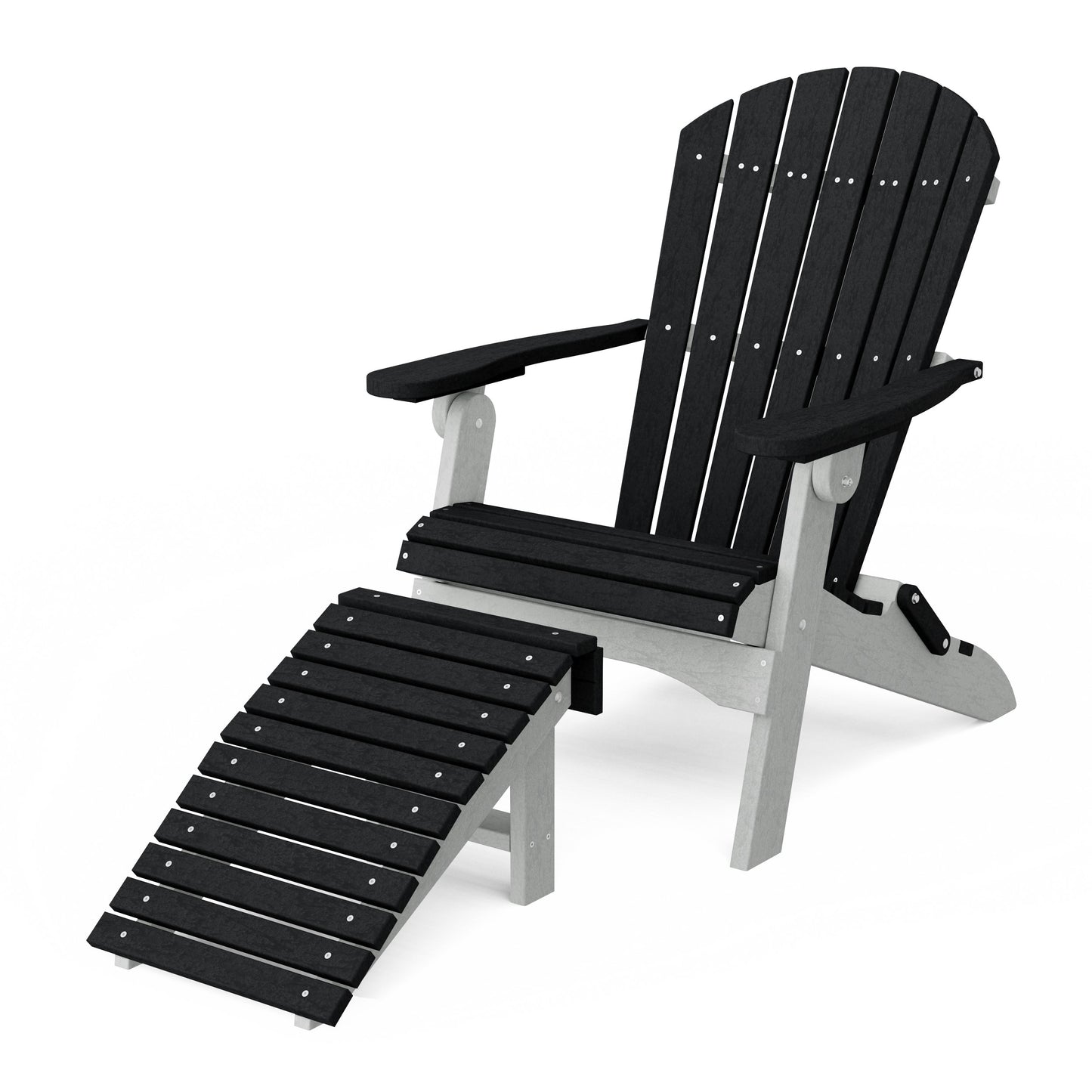 Heritage Folding Adirondack Chair with Ottoman