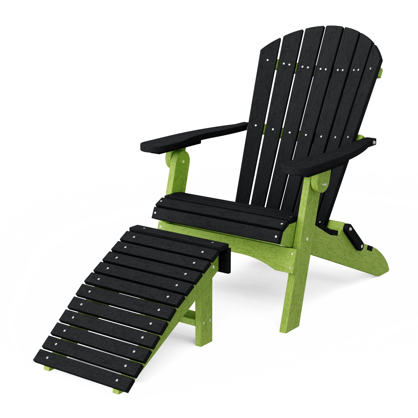 Heritage Folding Adirondack Chair with Ottoman