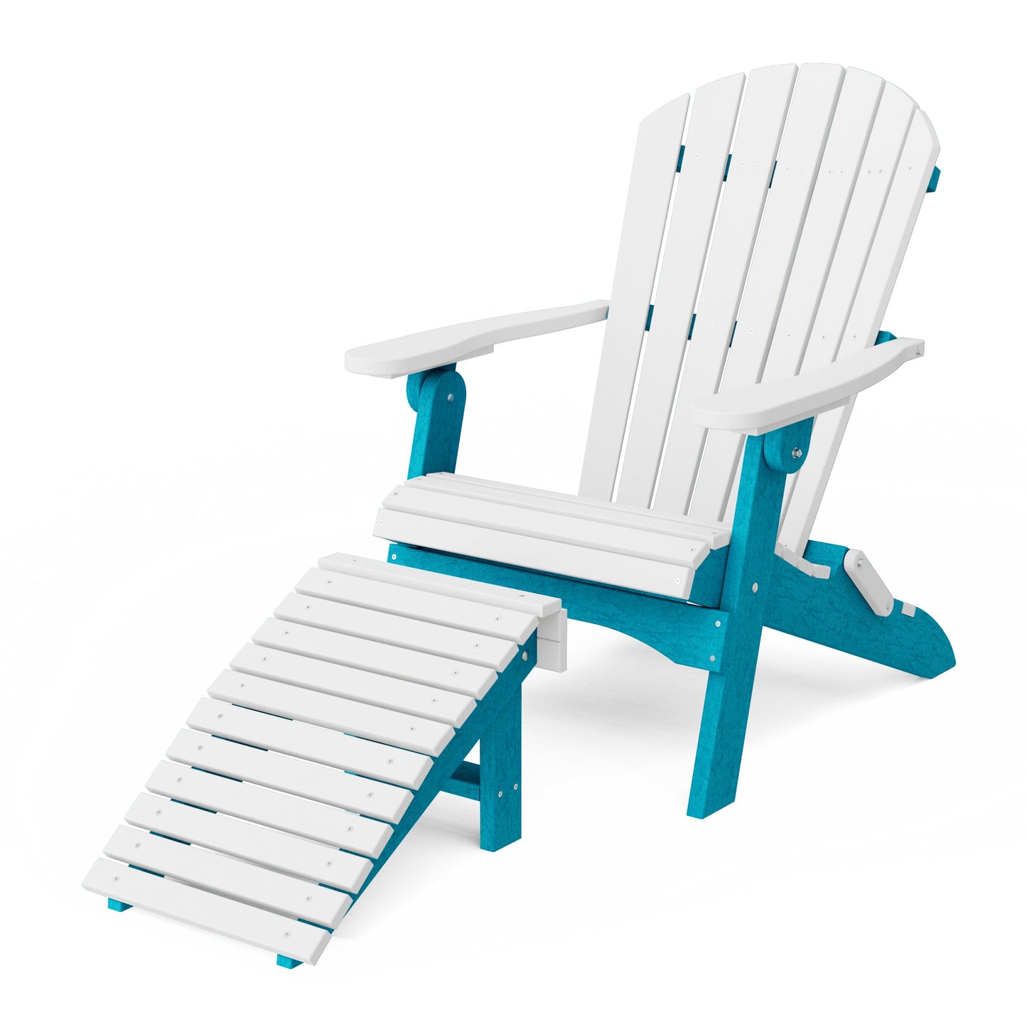 Heritage Folding Adirondack Chair with Ottoman