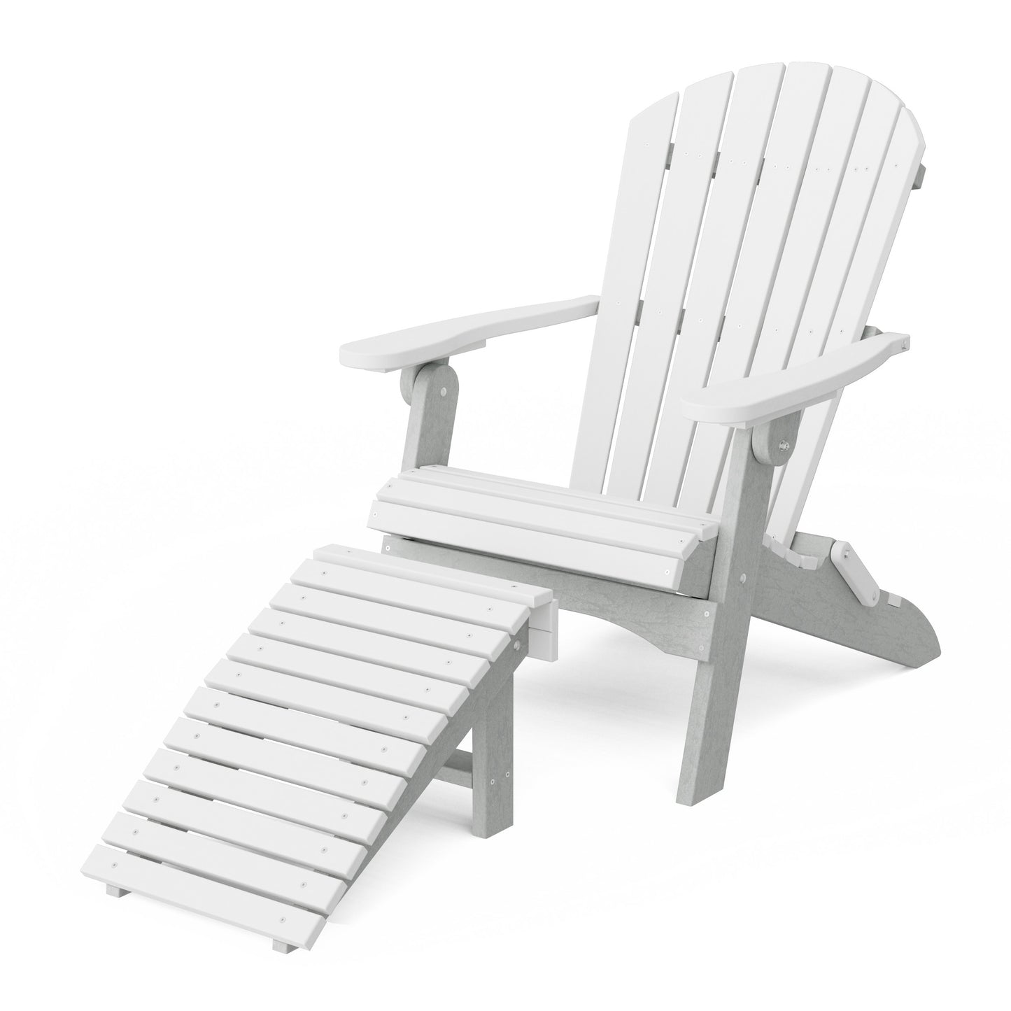 Heritage Folding Adirondack Chair with Ottoman